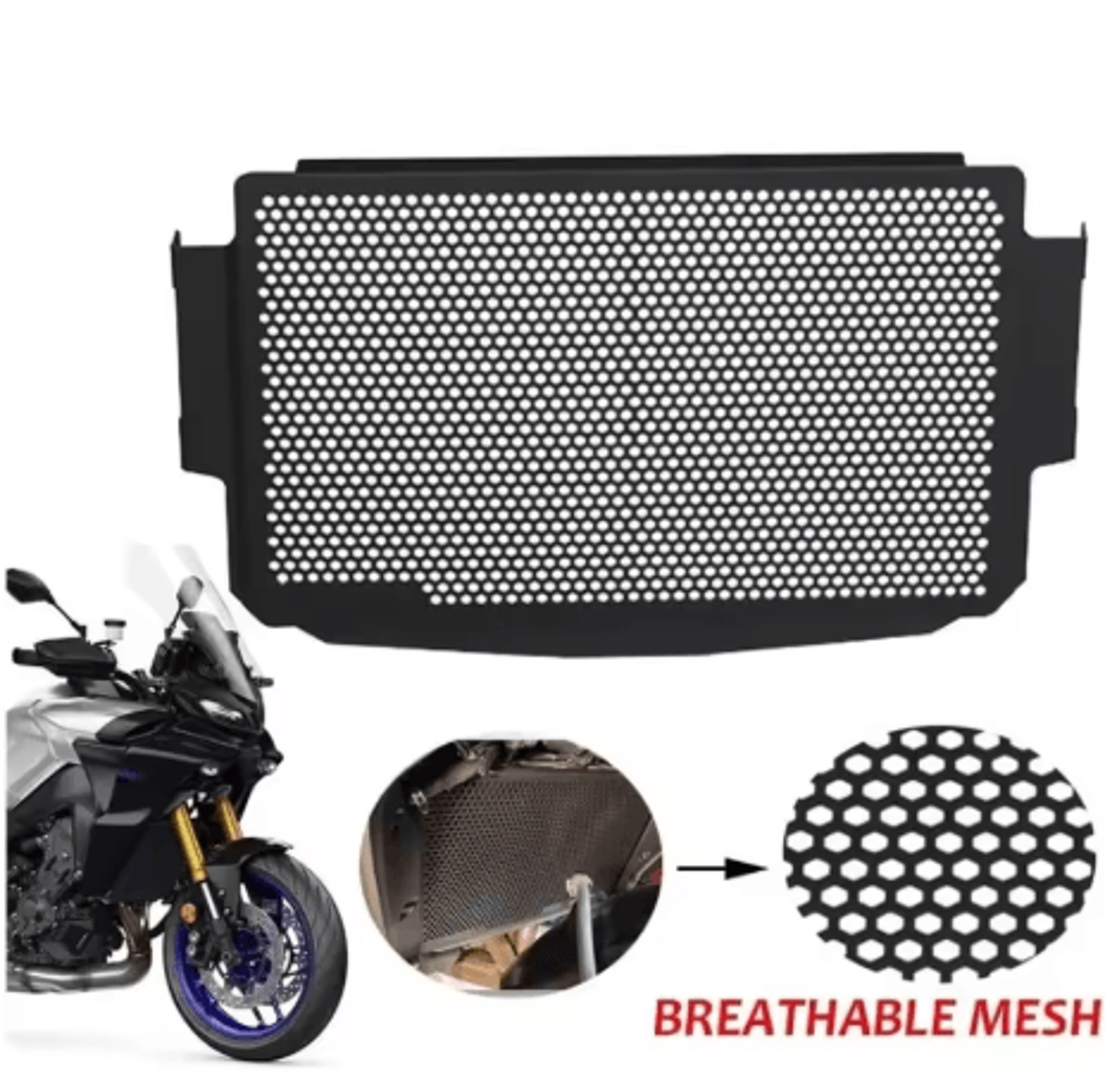 Radiator Grill Guard For Yamaha MT09 MT09 SP 2024 2025 CNC Aluminum Mesh Protection Cover 7