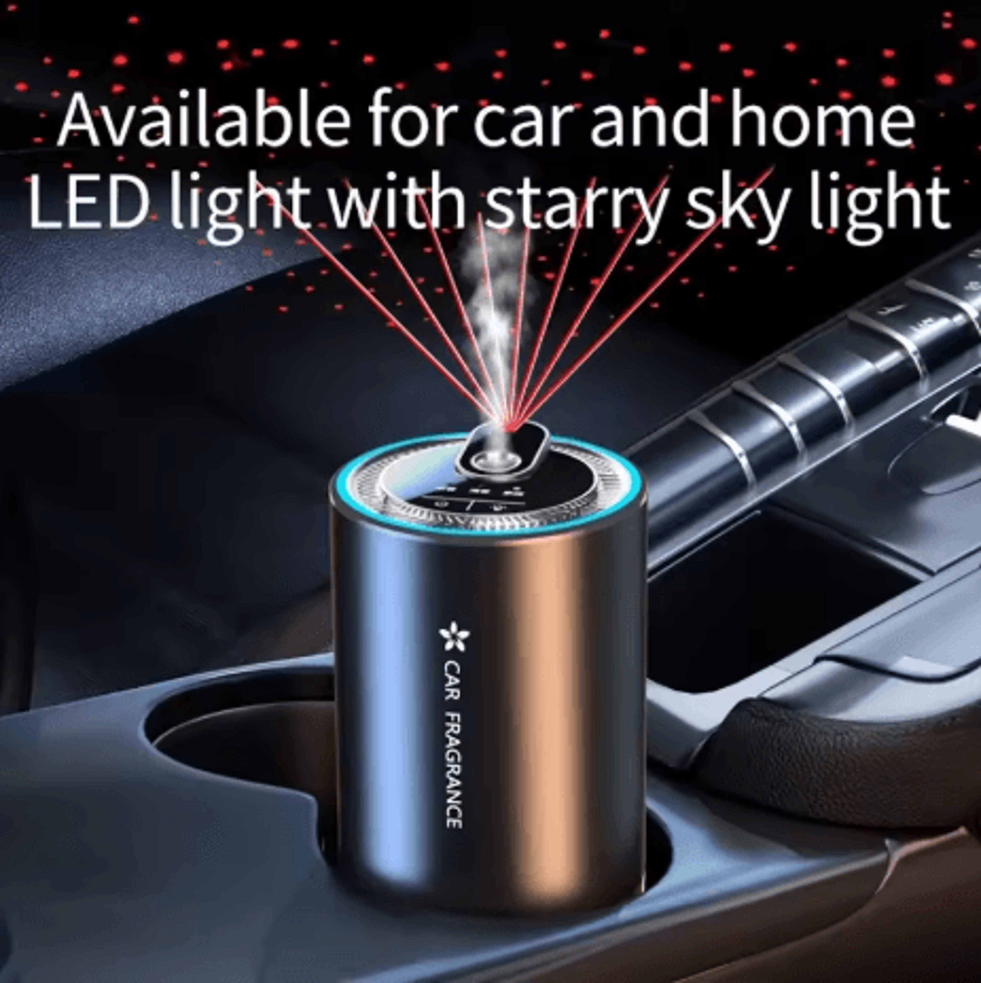 Car Perfume Air Freshener USB Rechargeable Essential Oil Aromatherapy Diffuser 5