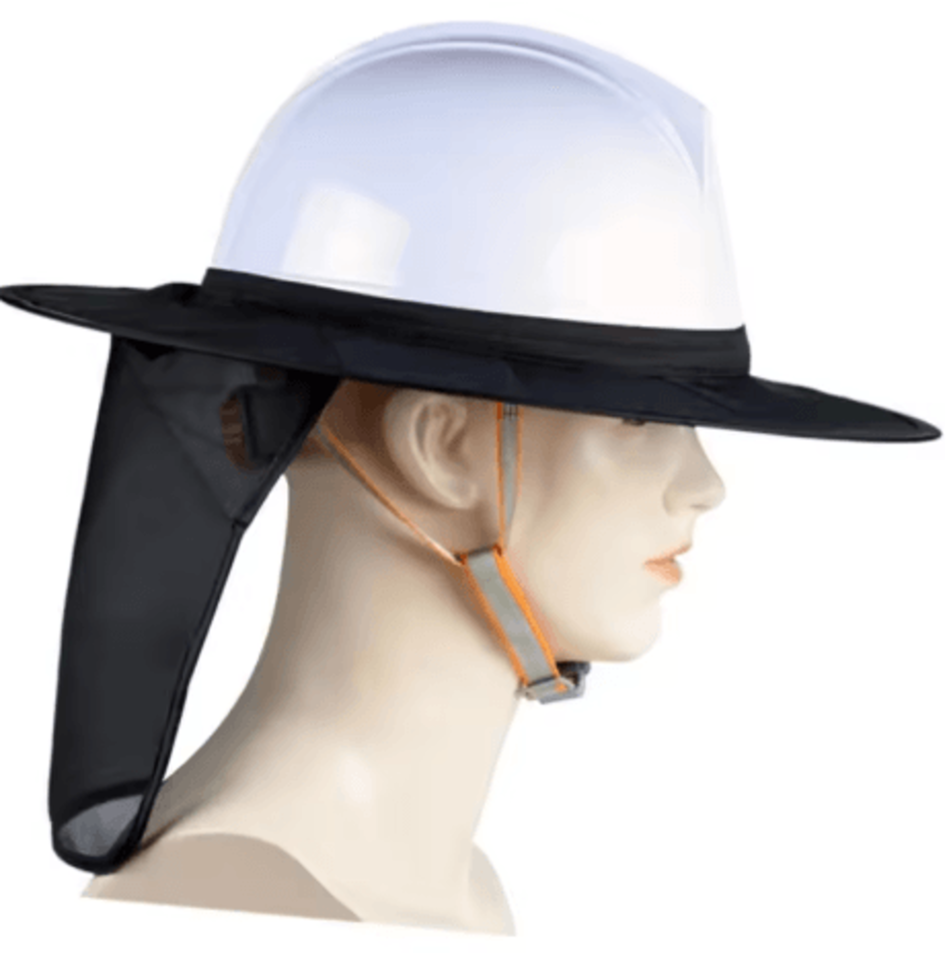 High Visibility Safety Helmet Sun Visor Reflective Outdoor Head And Neck Protector 8