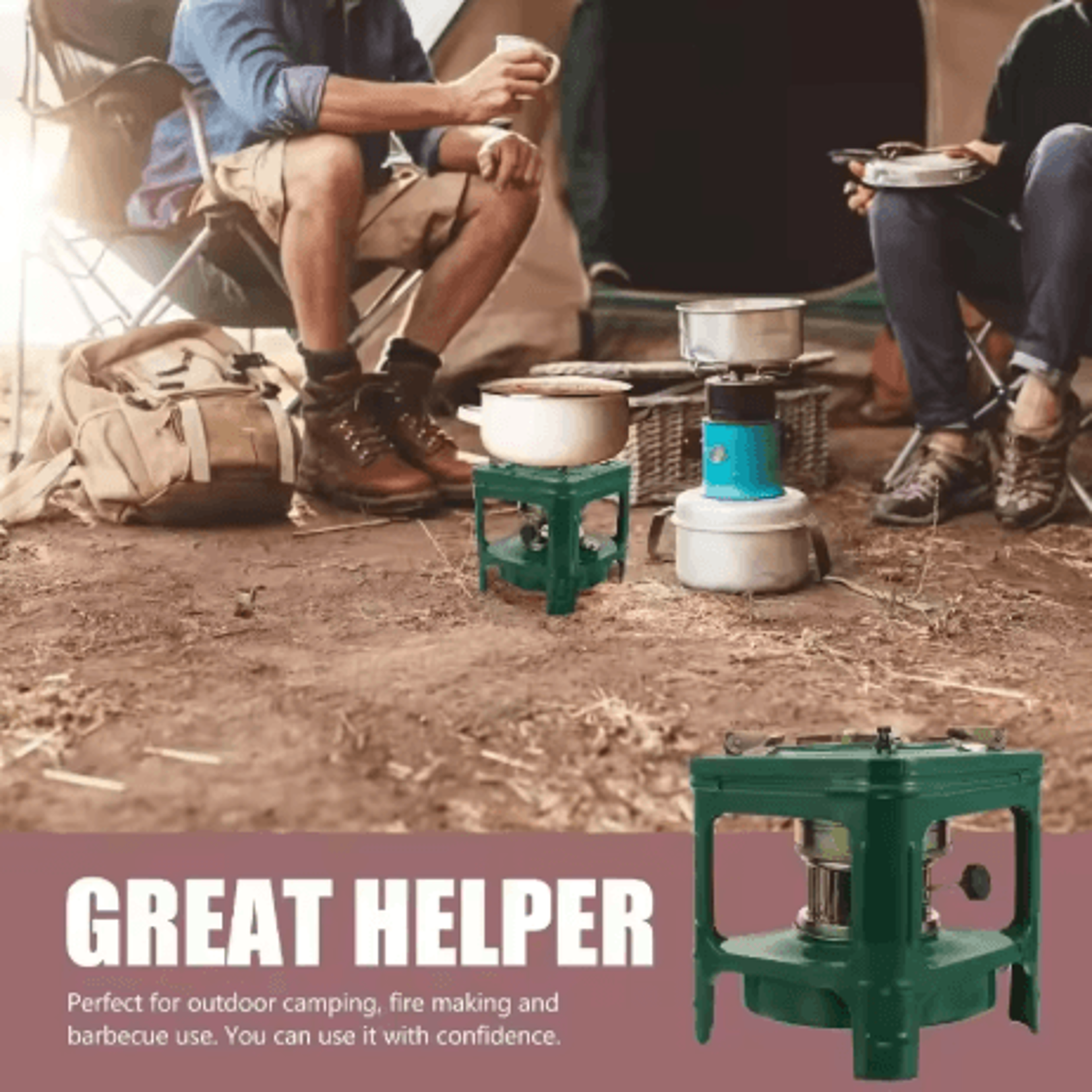 Portable Camping Kerosene Heater Stove Windproof Outdoor Paraffin Burner For Cooking And Heating 4