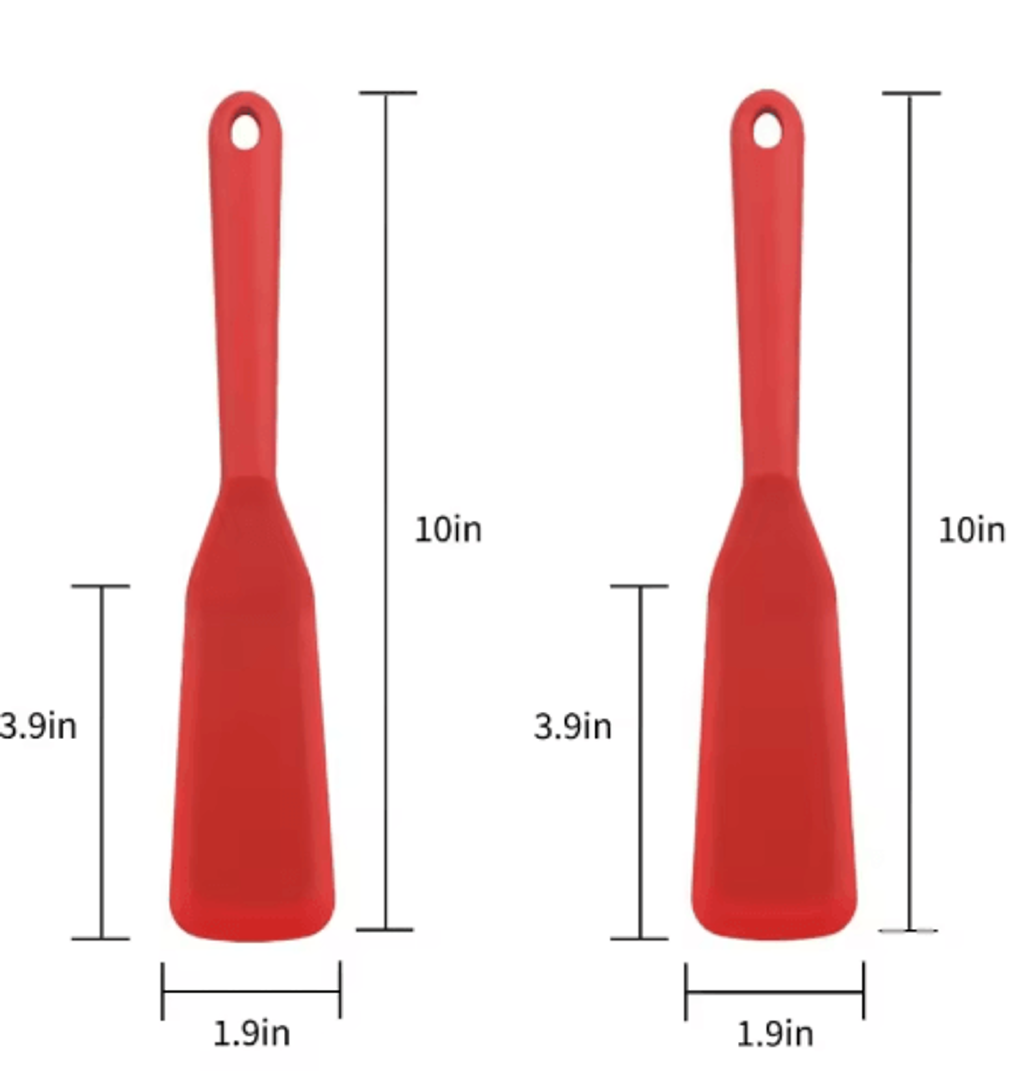 Silicone Cooking Spatula Spoon Heat Resistant Frying And Flipping Utensil For Eggs Fish And More 3