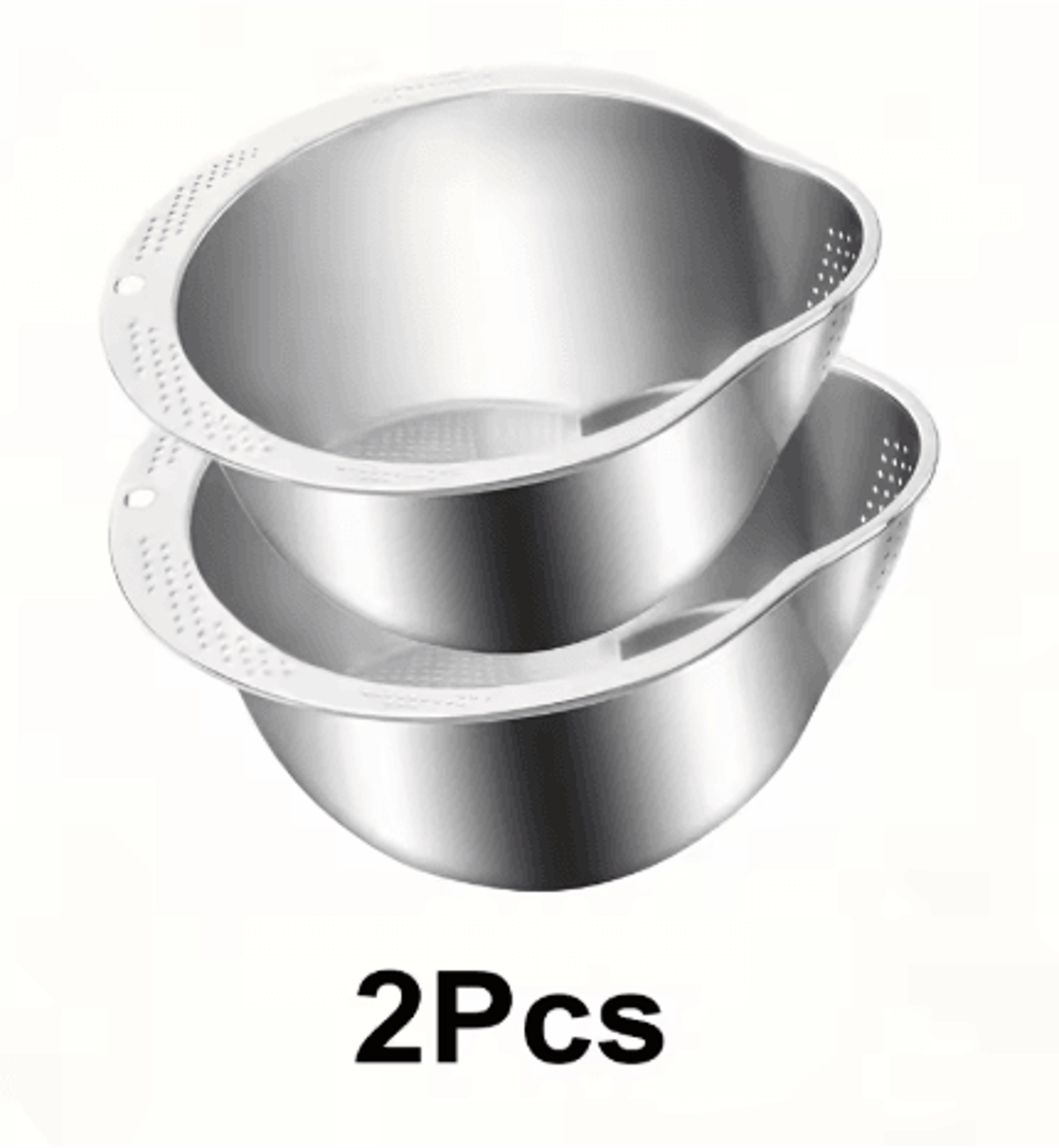 Heavy Duty 304 Stainless Steel Rice Colander Extra Large Grain Washer And Fruit Strainer Bowl 1