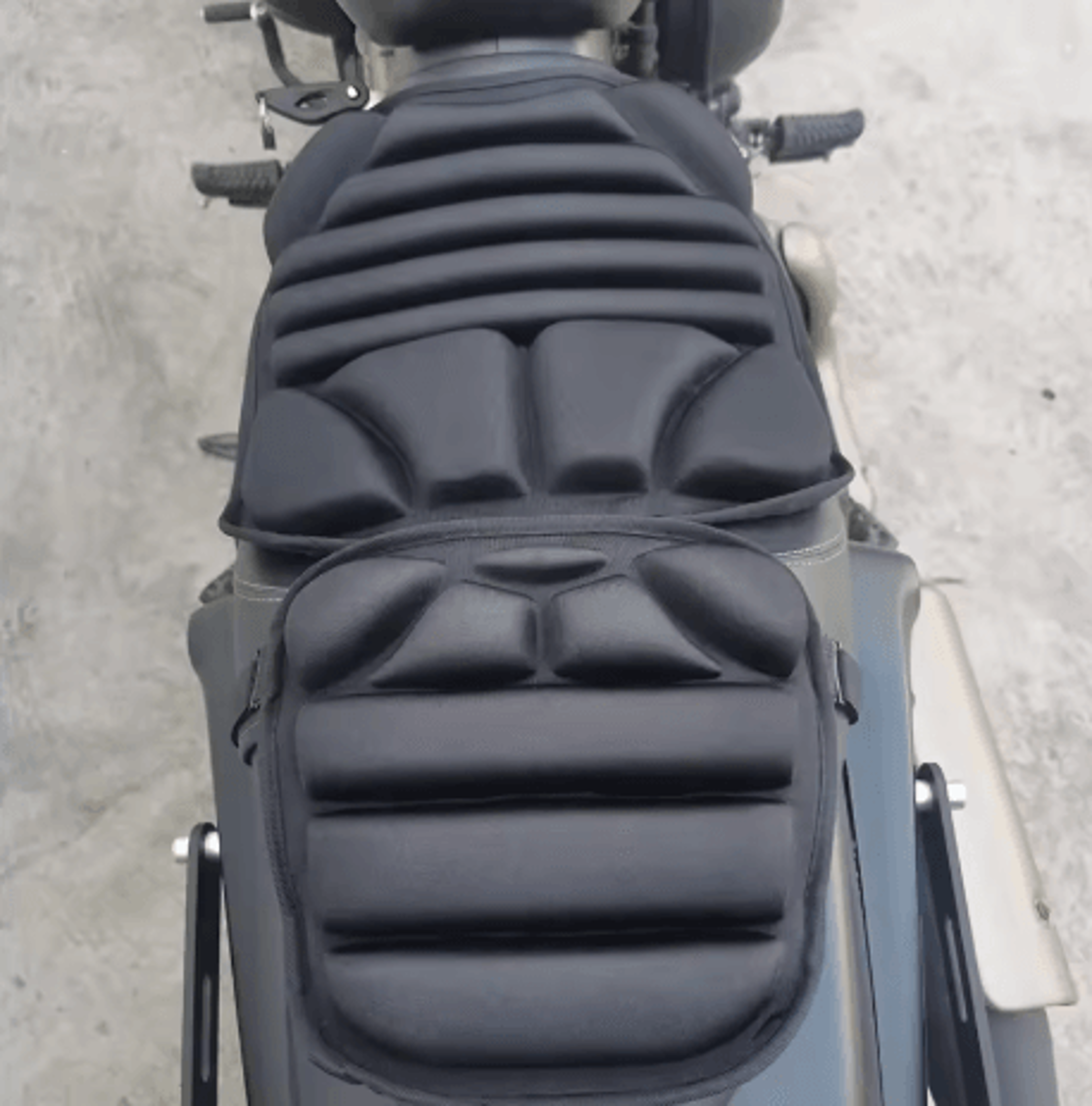 2 Pack Motorcycle Seat Pad 3D Gel Comfort Cushion Breathable Shock Absorbing Seat Cover 5