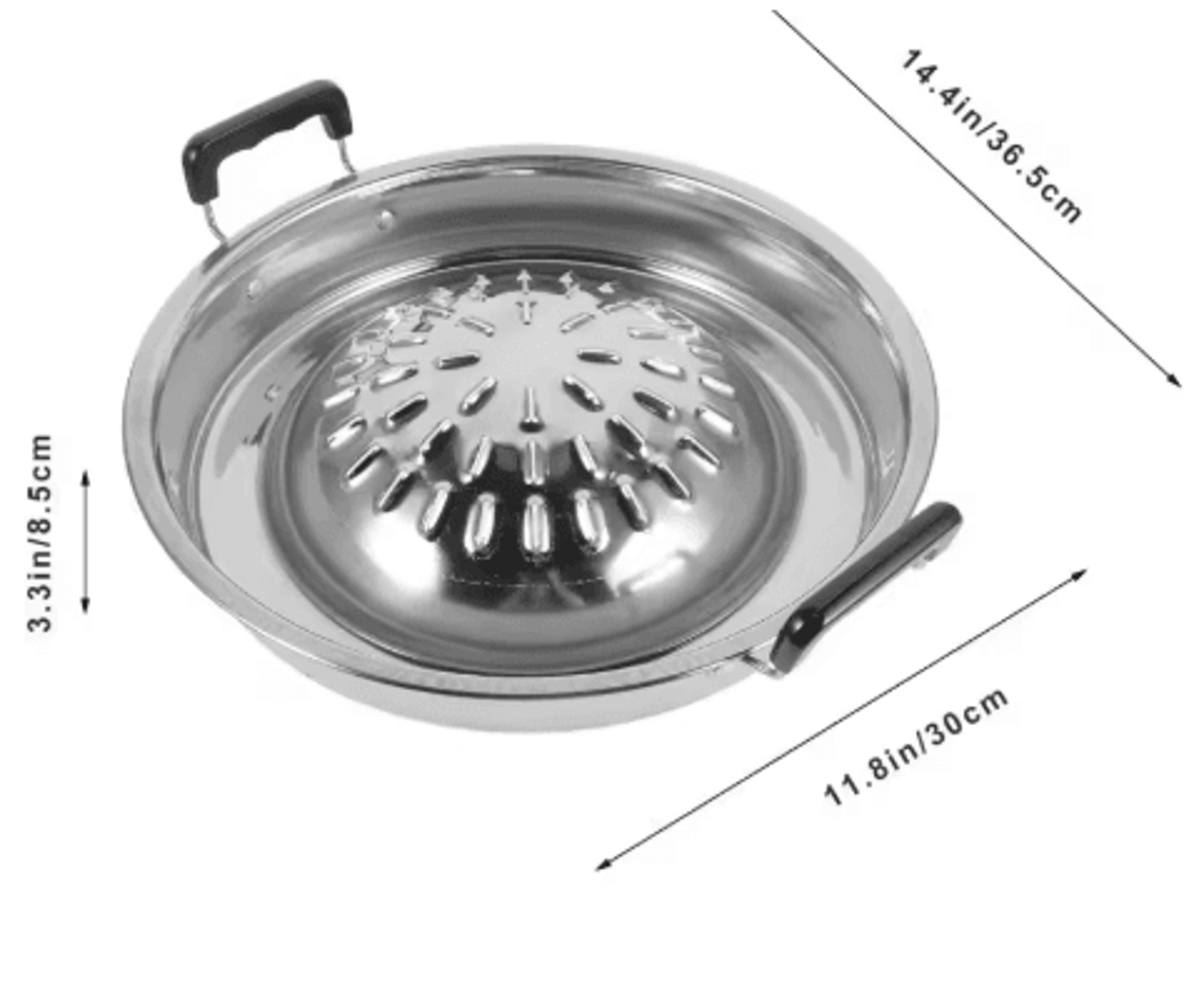 Stainless Steel Barbecue Grill Plate Korean BBQ Camping Grill Pan For Home And Outdoor Cooking 2