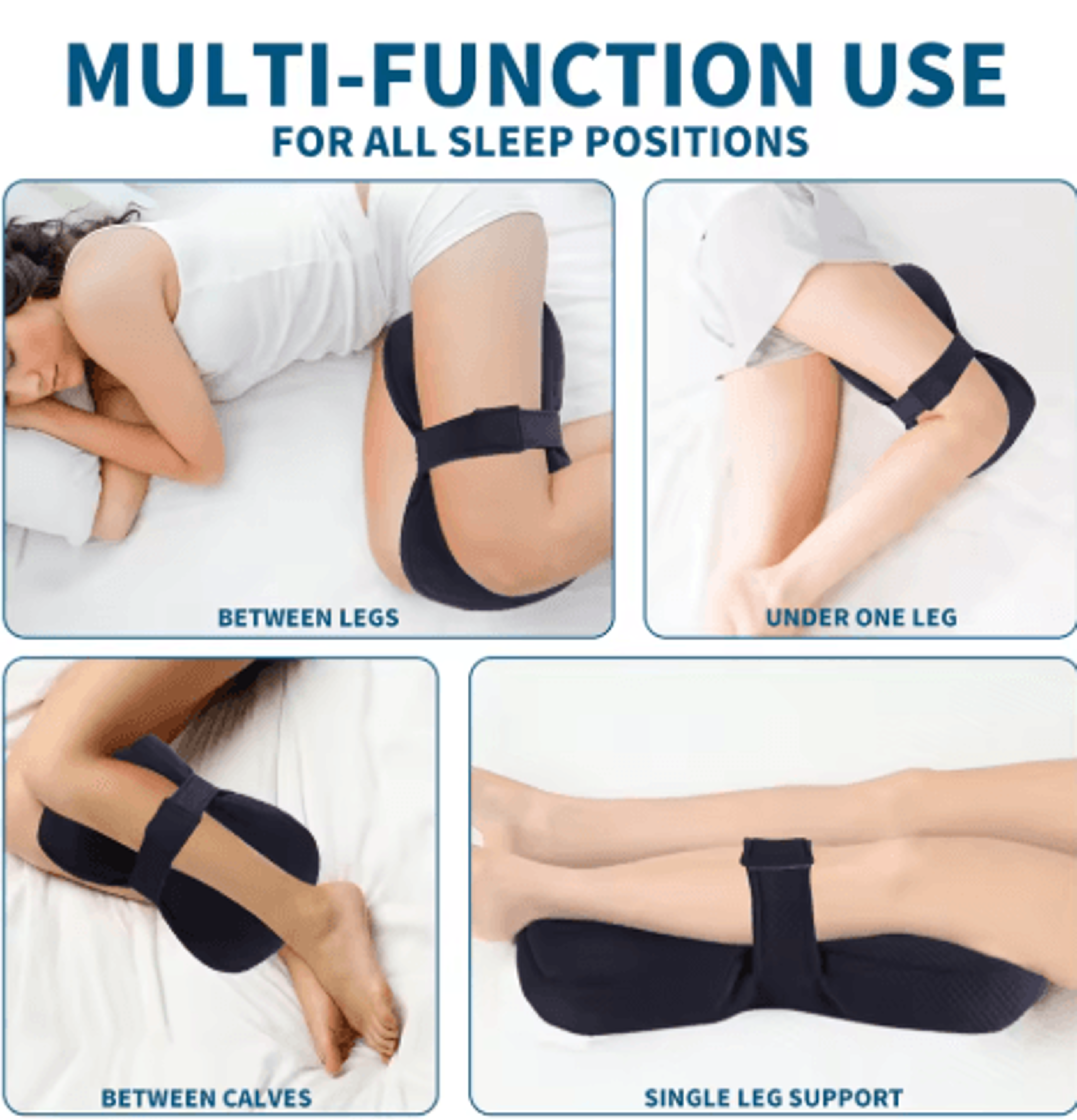 Ergonomic Knee Pillow For Side Sleepers Joint And Sciatic Relief Support Cushion 4