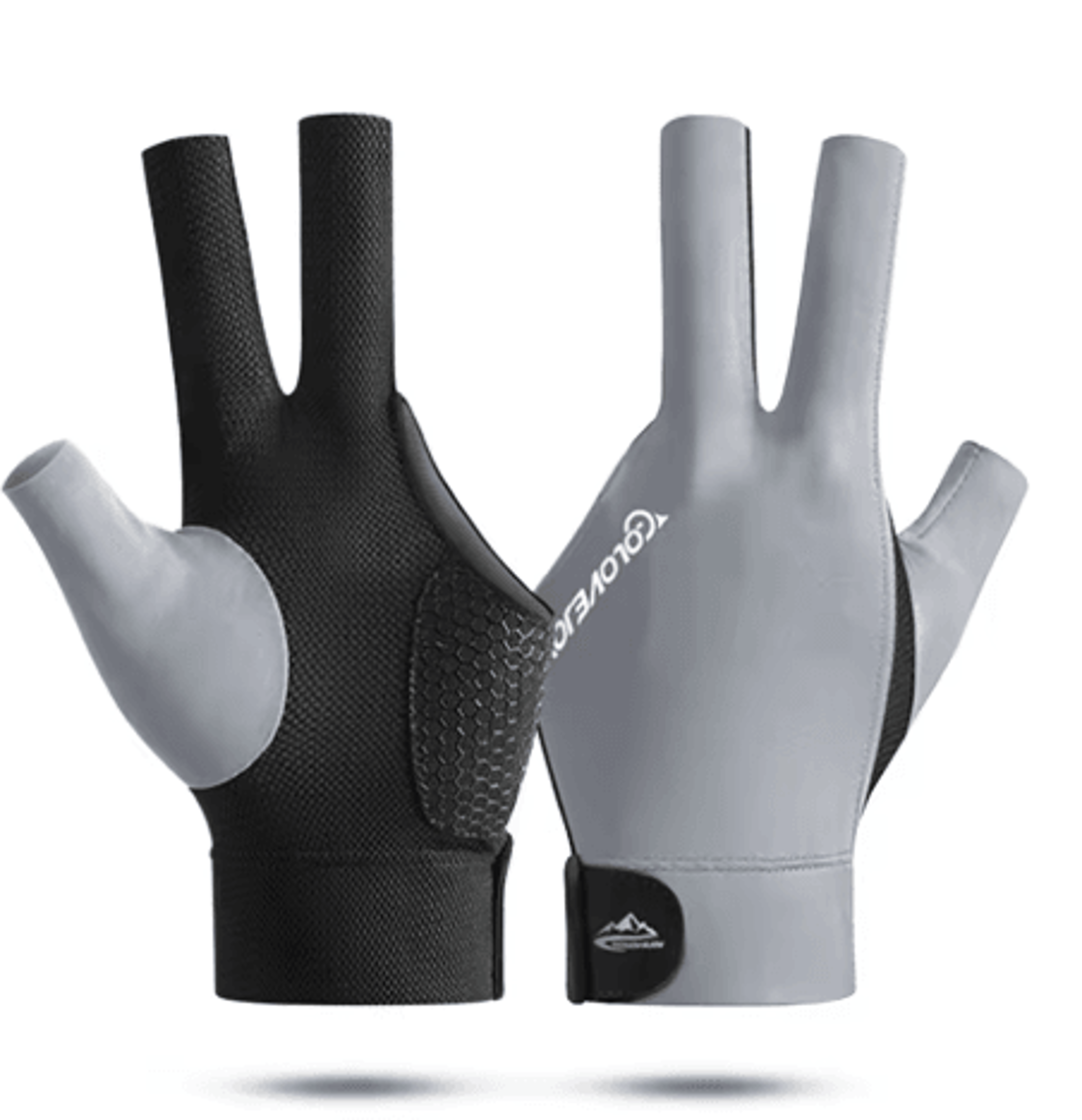 Open Finger Billiard Glove Breathable Polyester Snooker And Pool Glove With Adjustable Strap 5