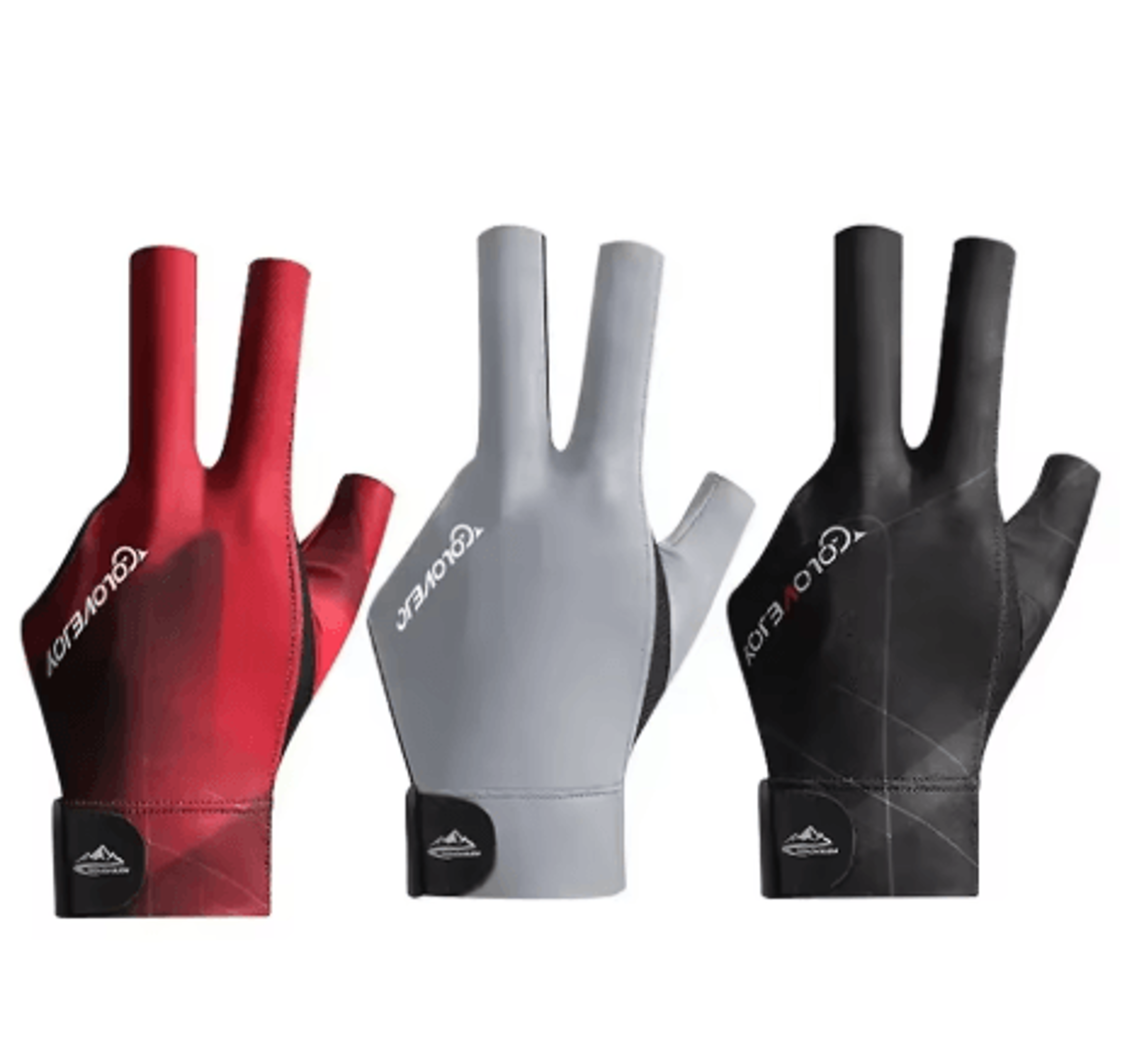 Open Finger Billiard Glove Breathable Polyester Snooker And Pool Glove With Adjustable Strap 7