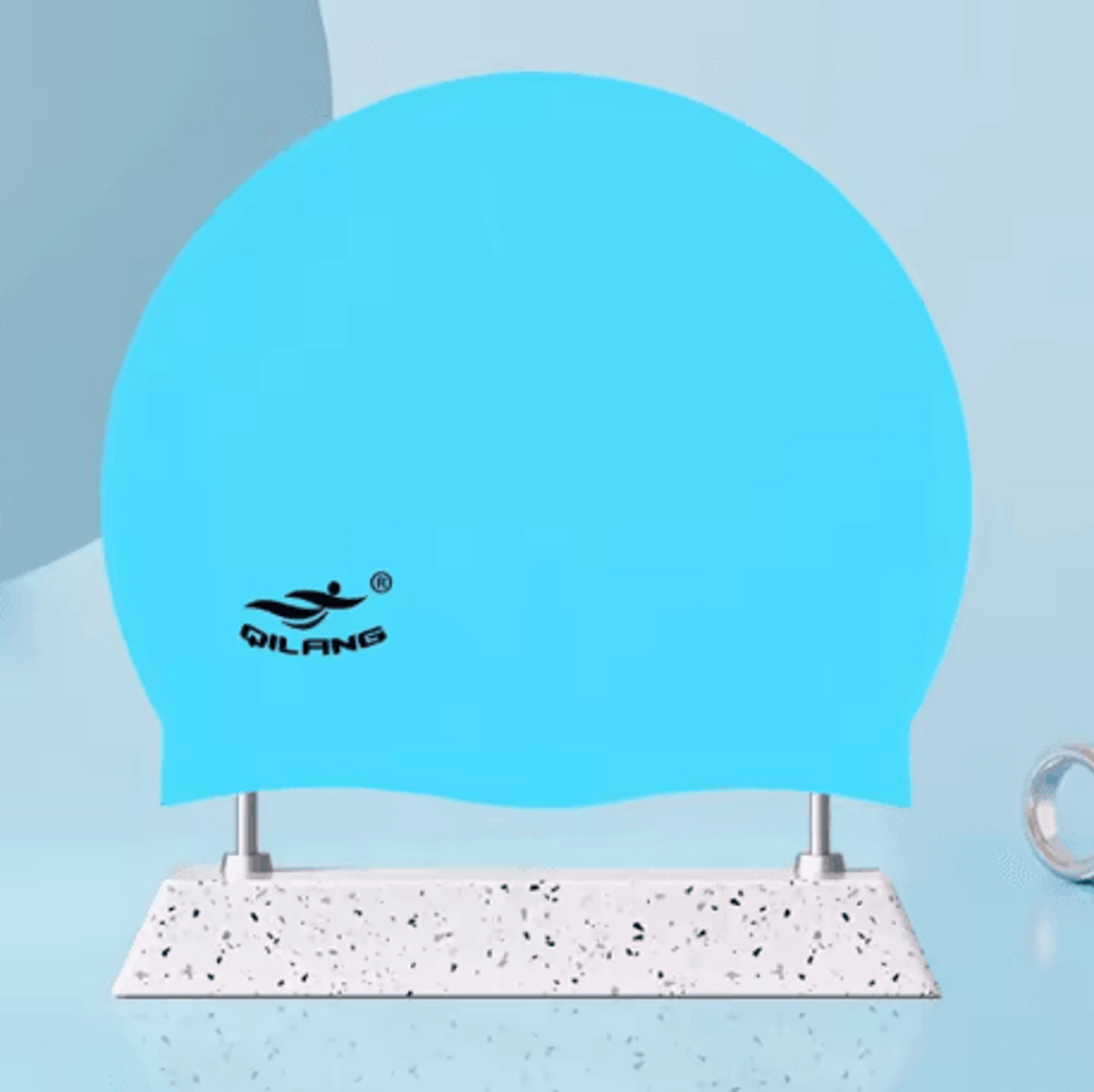 Waterproof Silicone Swimming Cap With Ear Protection No Leak Design For Children And Adults 4