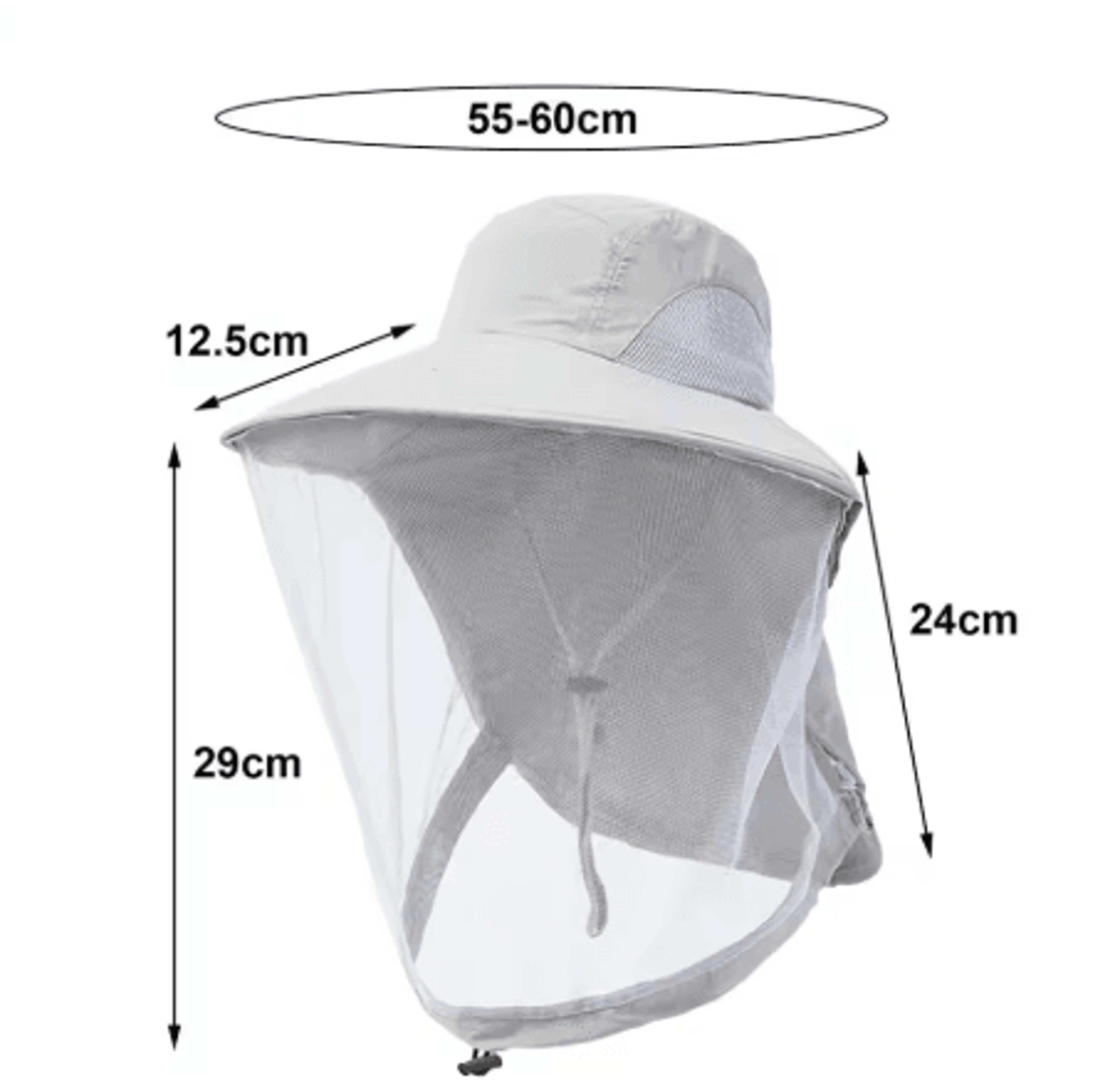 Mosquito Prevention Fishing Cap Full Mesh Insect Protective Head Net With Drawstring And Windproof  7