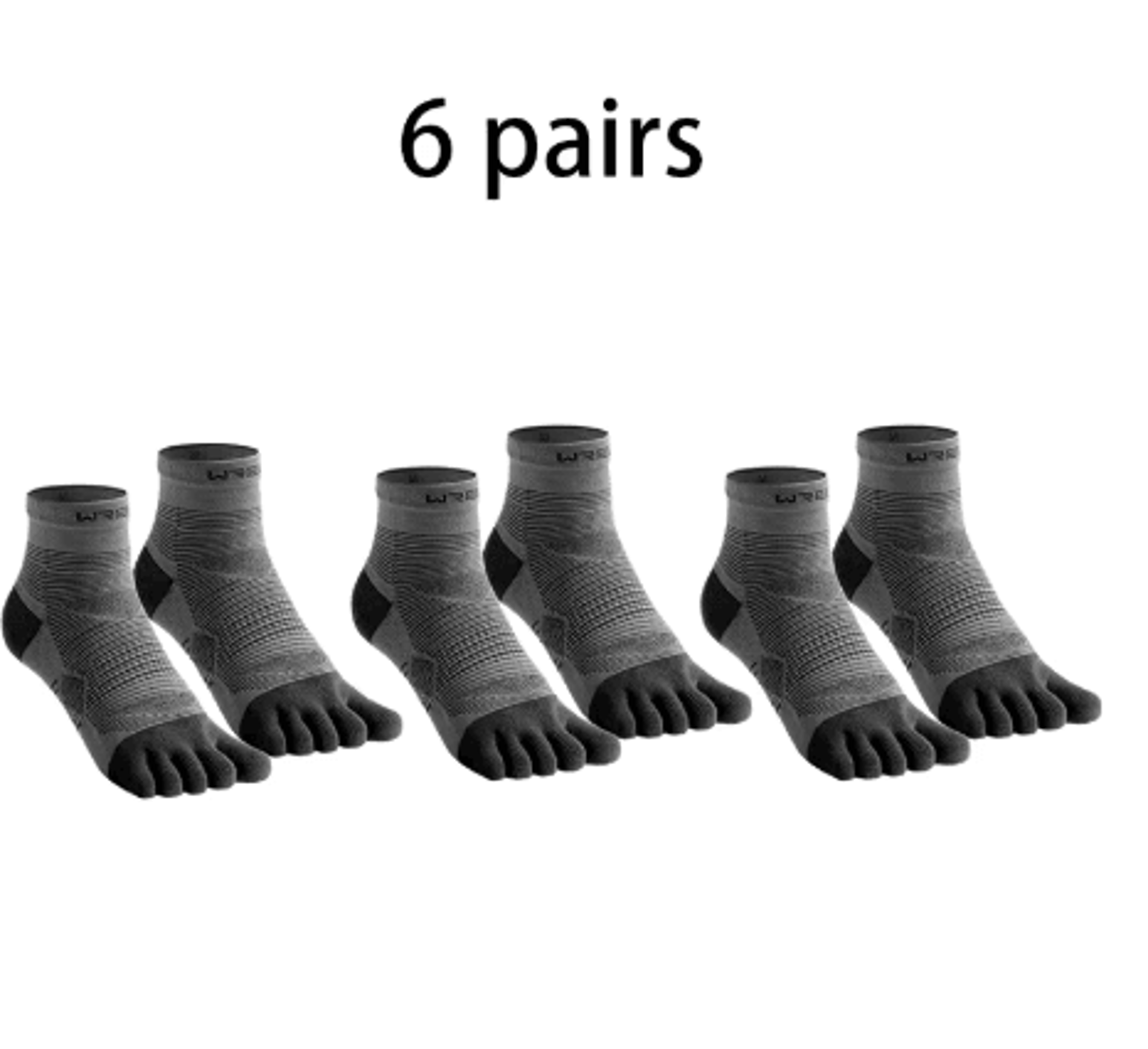 COOLMAX Five Finger Running Socks High Performance Cushioned Toe Socks Moisture Wicking And Quick D 8