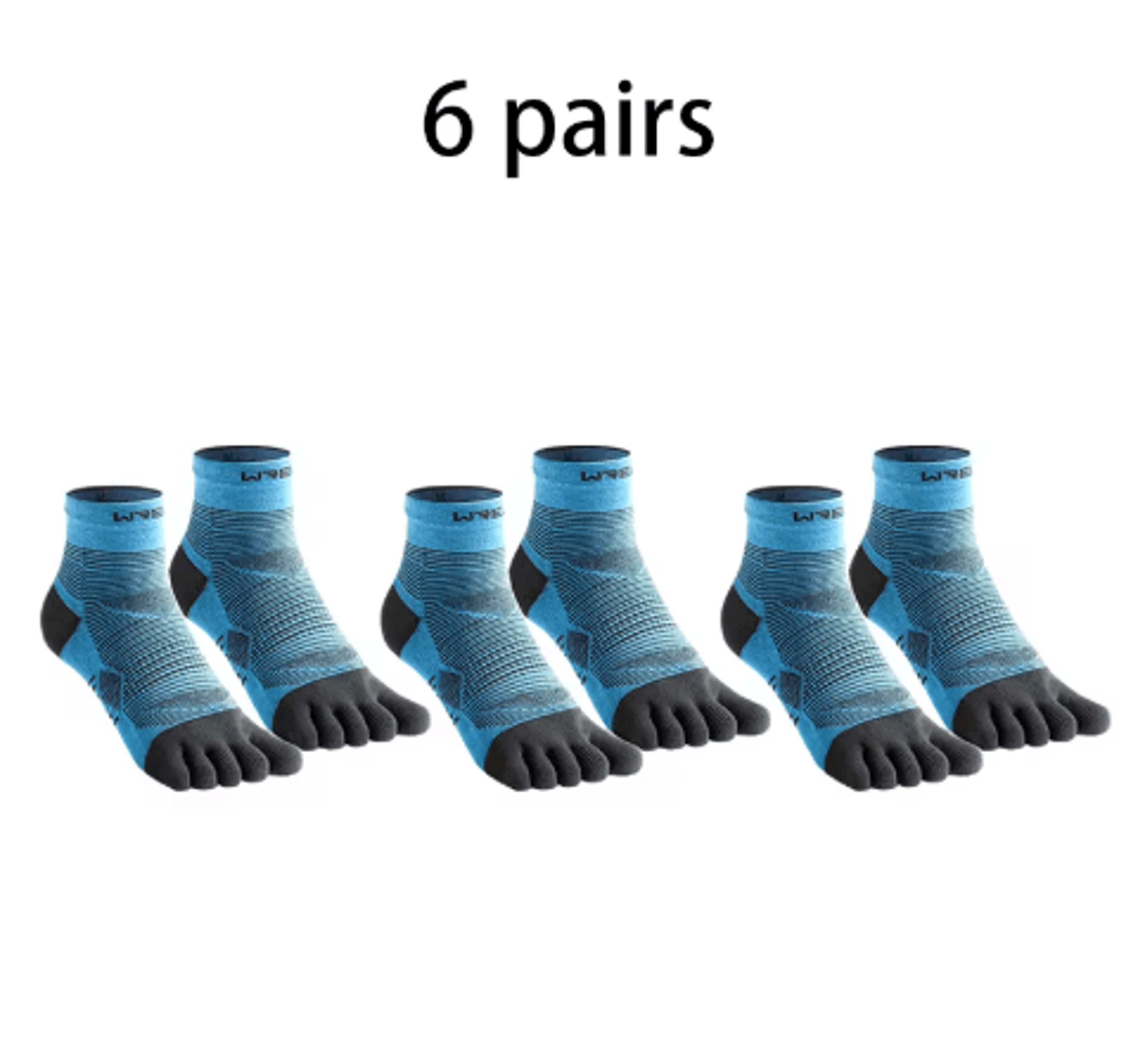 COOLMAX Five Finger Running Socks High Performance Cushioned Toe Socks Moisture Wicking And Quick D 15