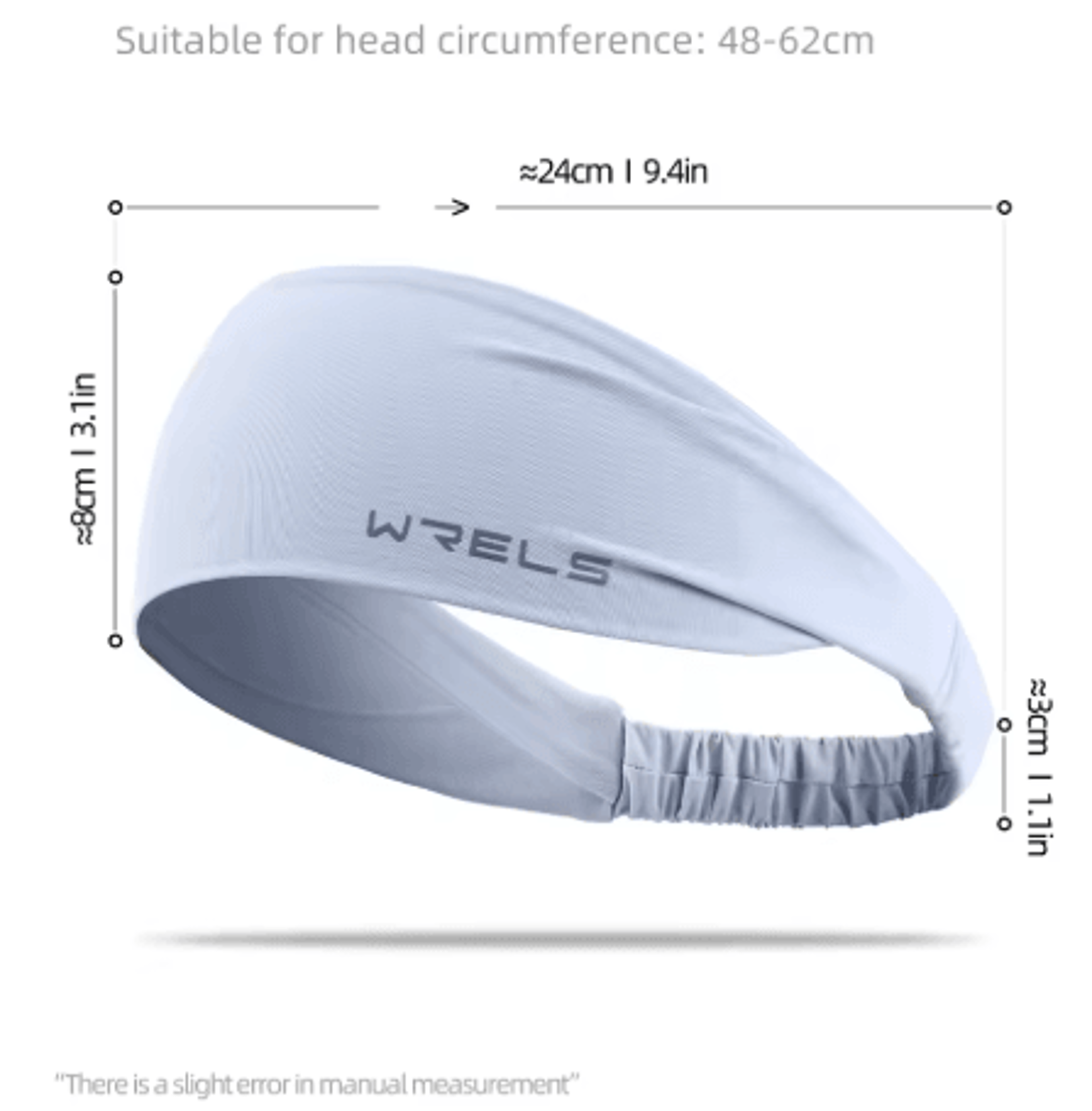 WRELS Sports Headband Elastic Sweat Absorbing Running And Fitness Head Band Unisex 5
