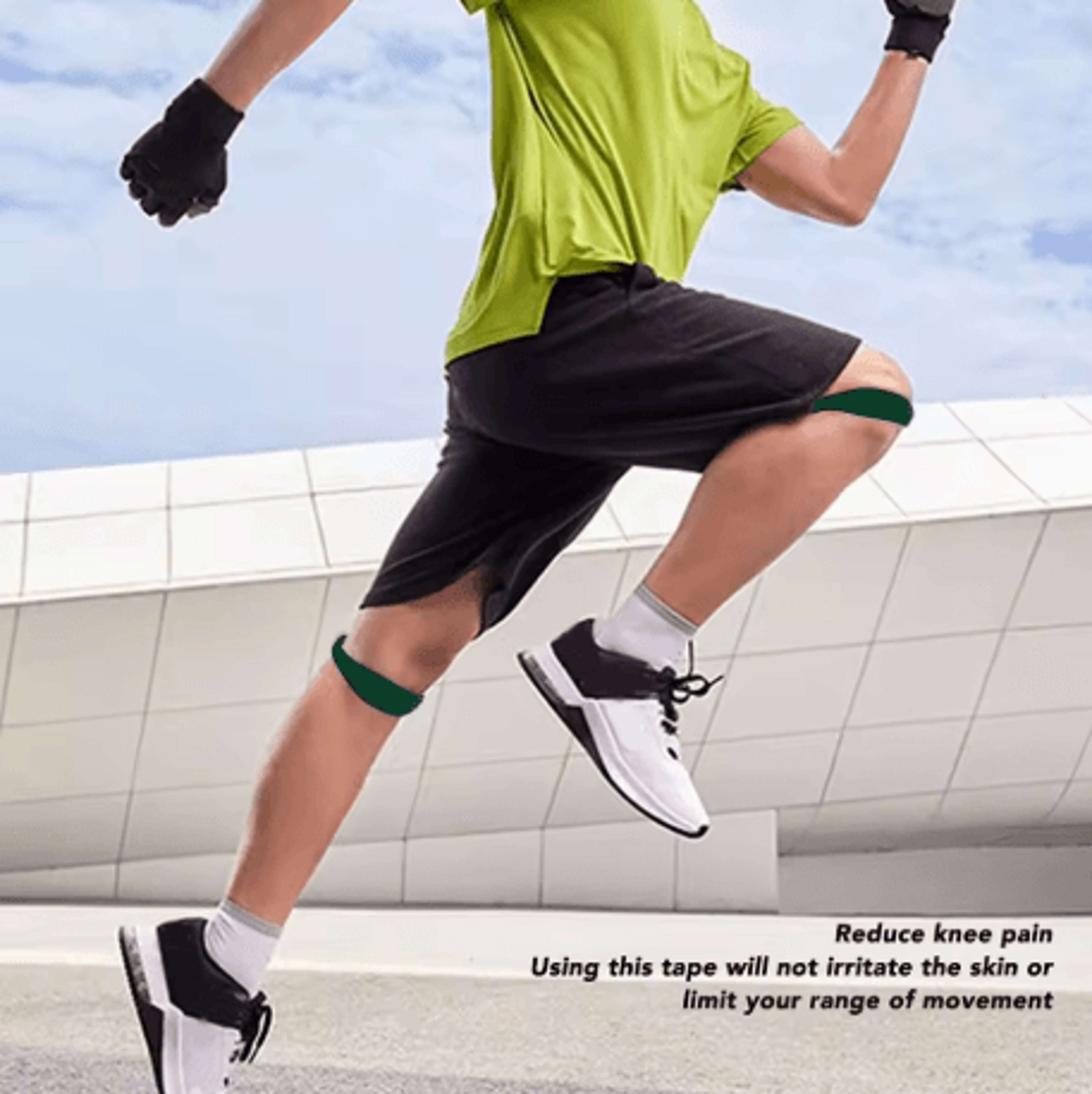 Silicone Patella Tendon Knee Strap Highly Elastic Adjustable Knee Support For Targeted Protection 8