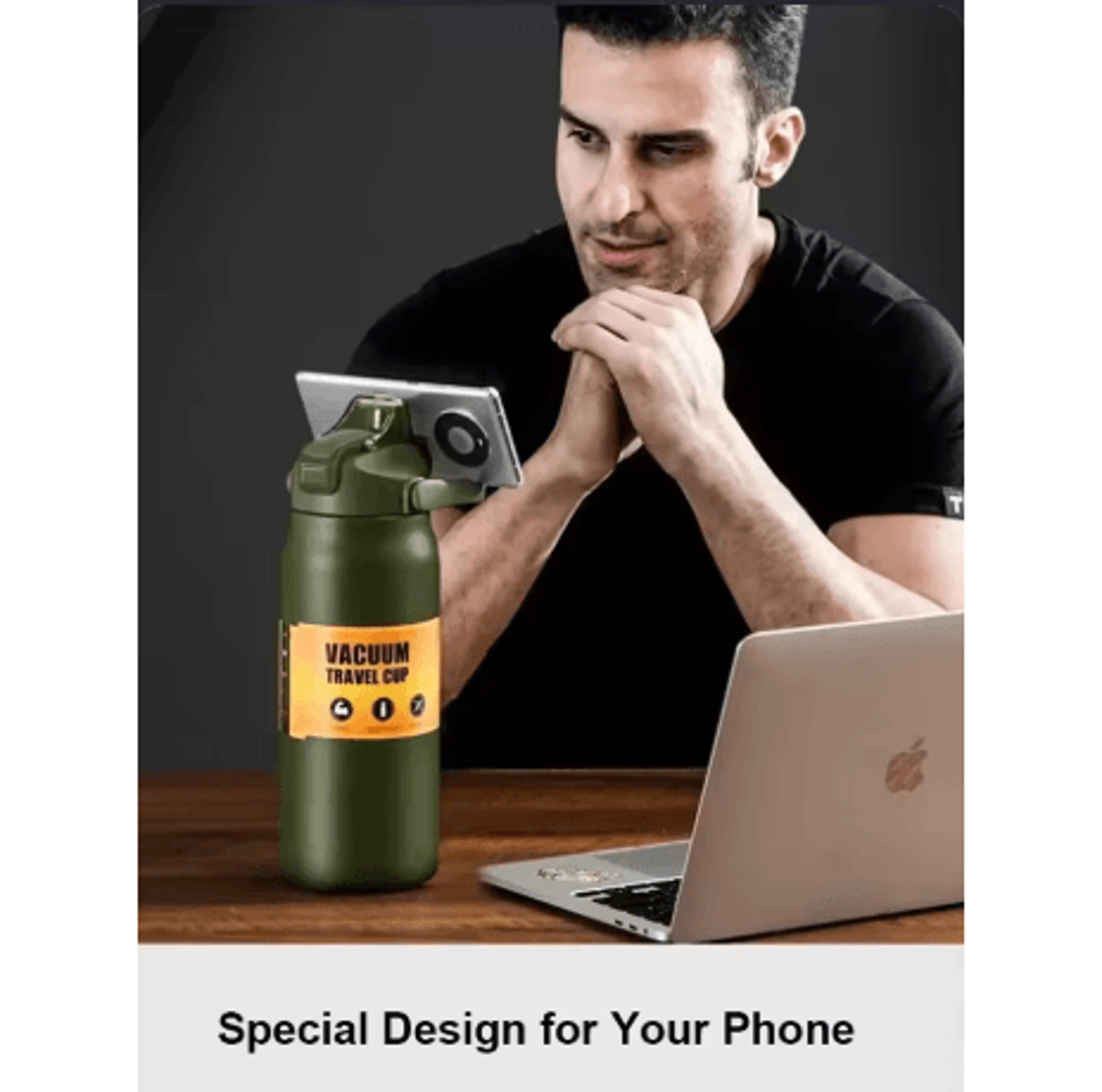 1500ml Stainless Steel Thermal Mug Vacuum Insulated Sports Water Bottle With Straw Hot And Cold 4