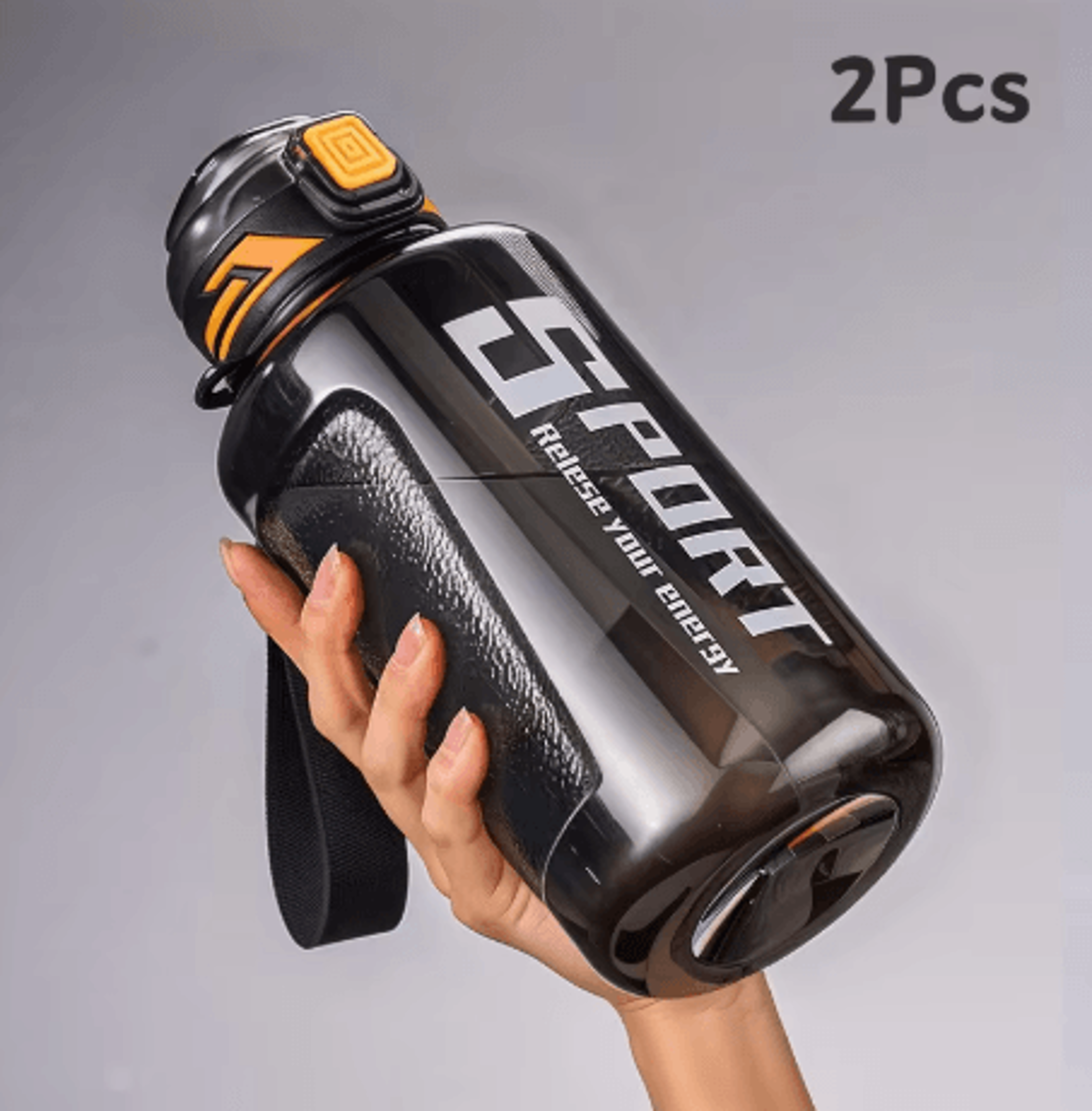 Large Capacity Sports Water Bottle Leakproof Plastic Drinking Bottle For Gym Cycling And Outdoor Tr 2