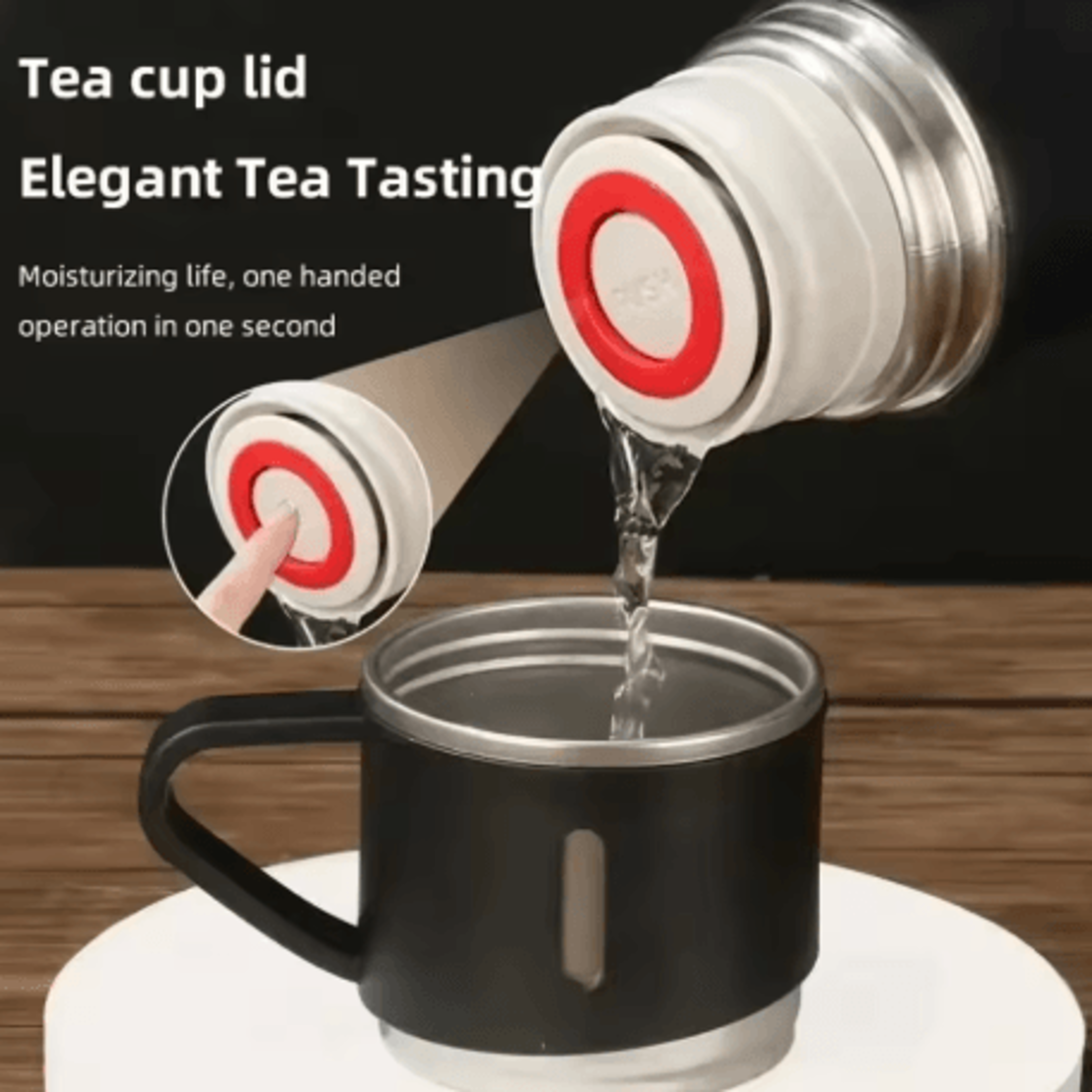 304 Stainless Steel Vacuum Insulated Water Bottle 500ml Business Style Travel Thermal Coffee Mug 6