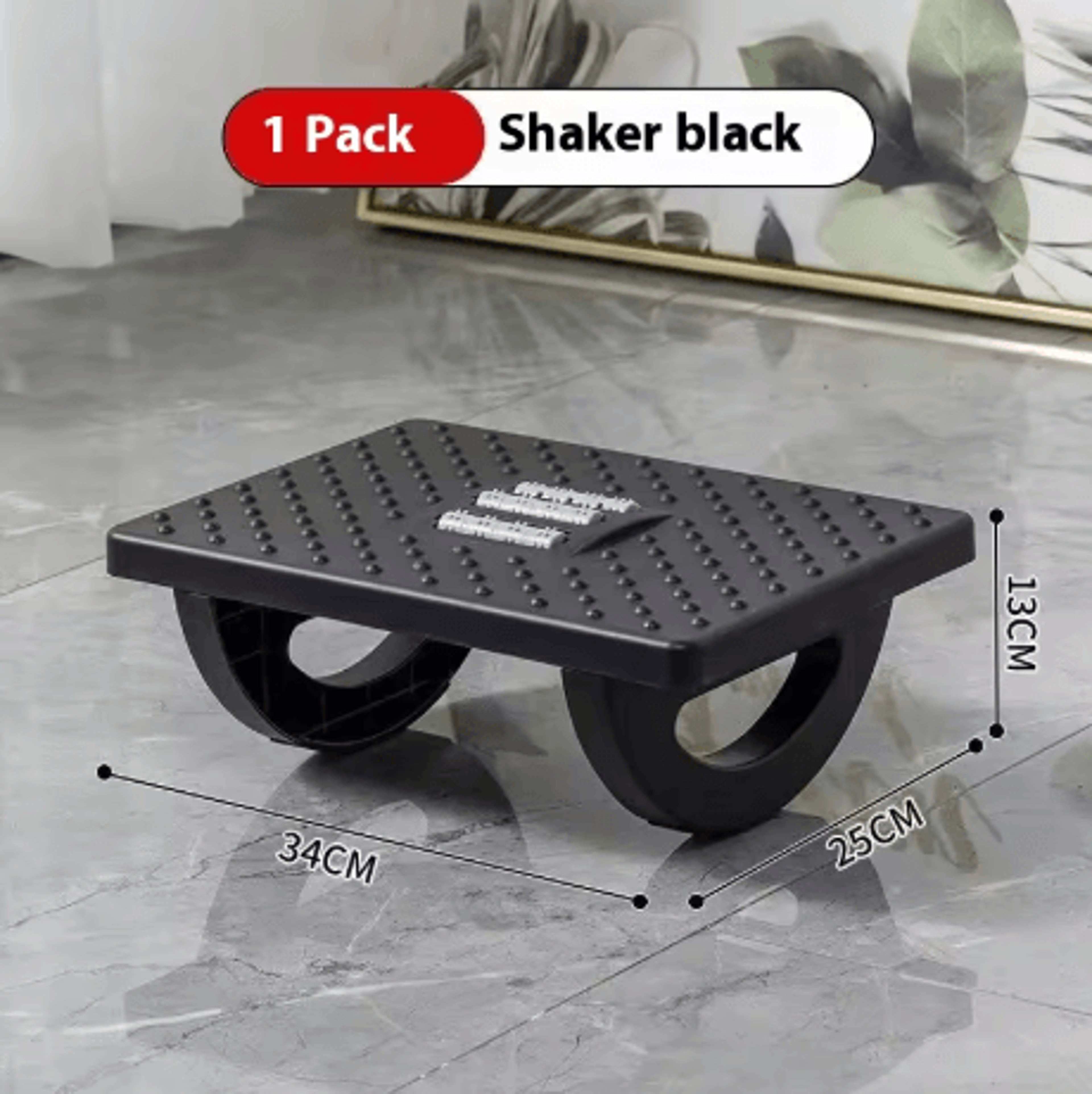 Portable Ergonomic Under Desk Footrest With Massage Rollers Comfort Foot Stool For Home And Office 7