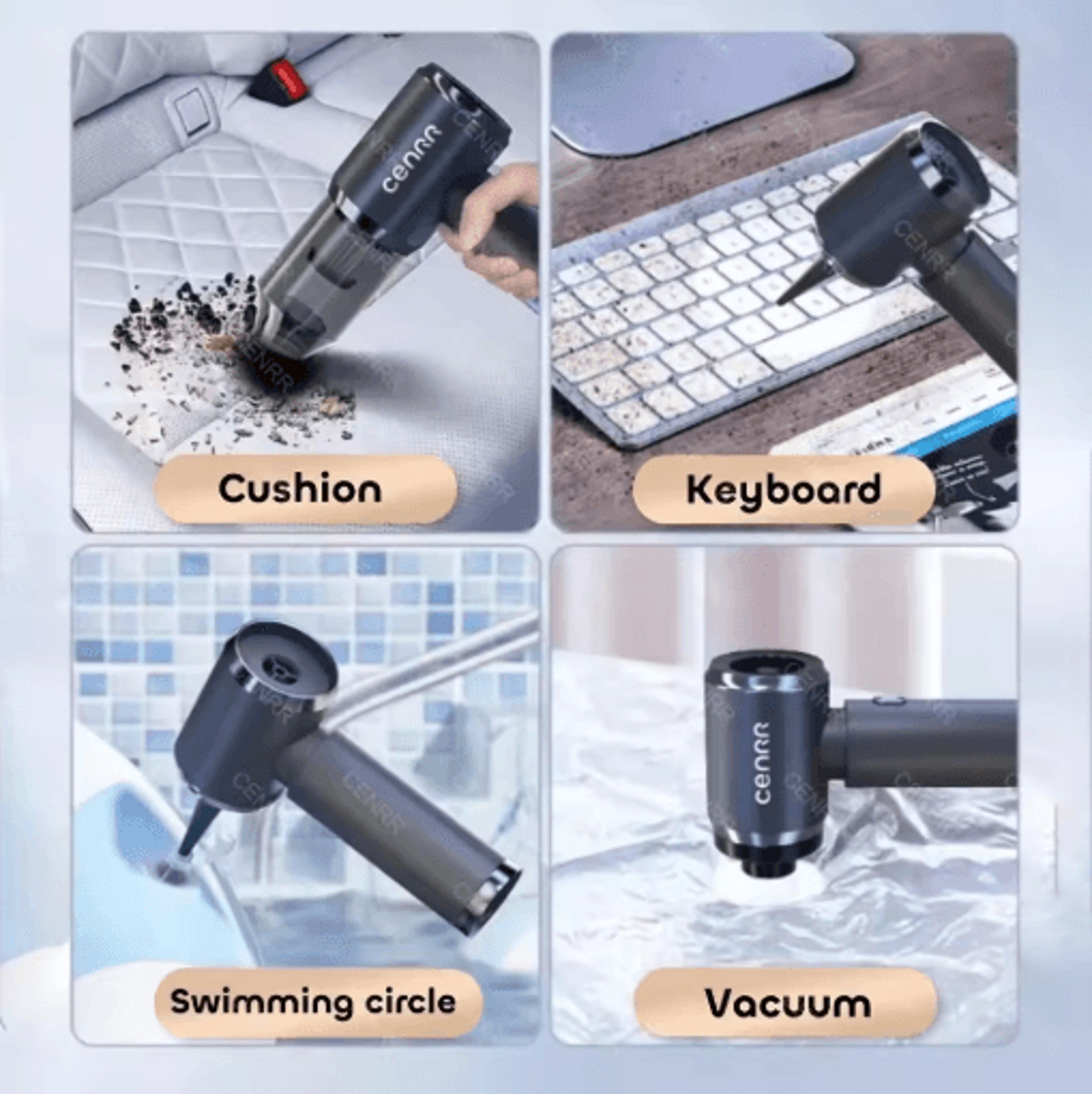 CENRR High Power Cordless Car Vacuum Cleaner Strong Suction Wireless Cleaning Machine 11