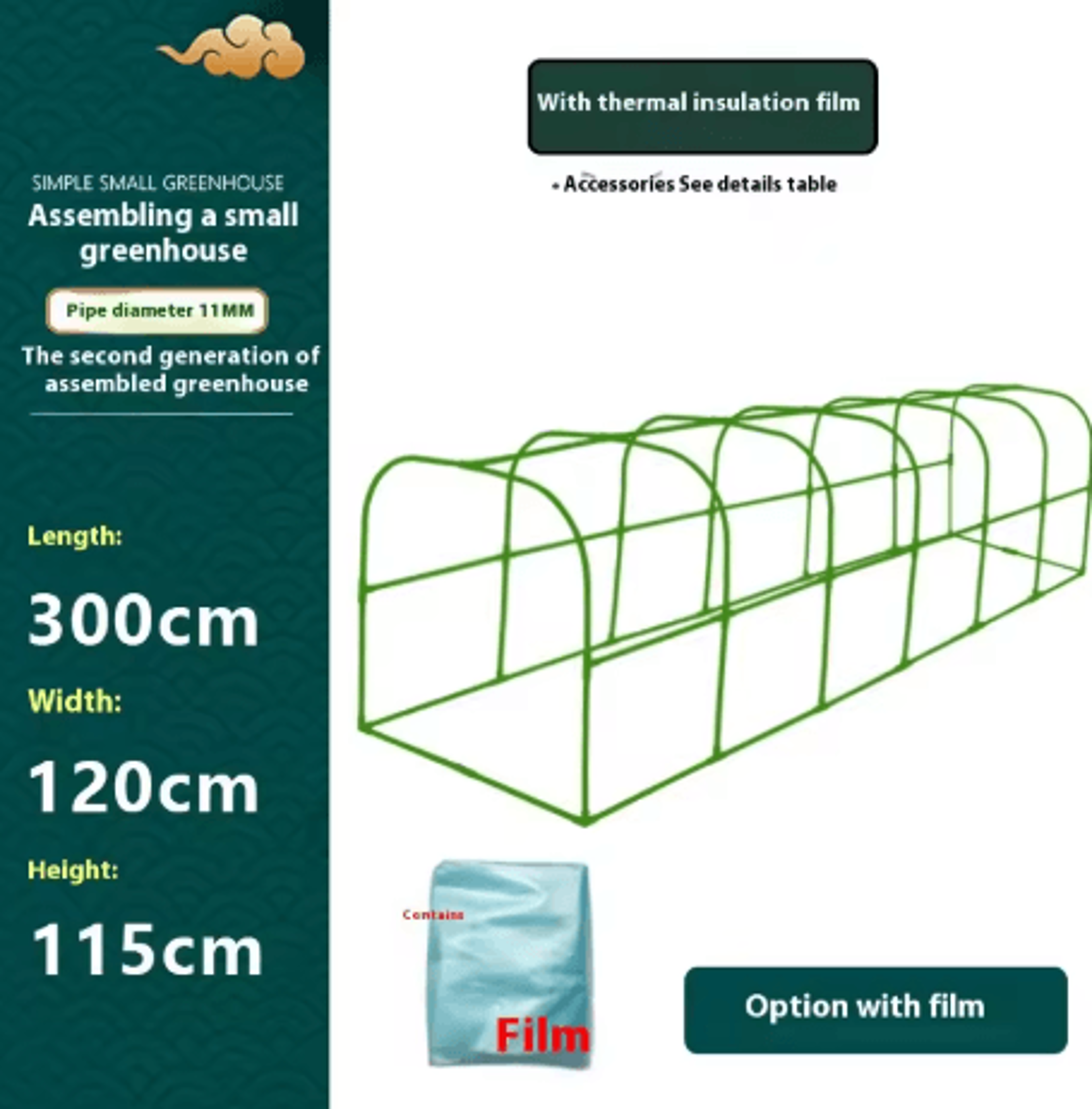 Winter Plant Protection Greenhouse Square Insulated Warm Shed For Balcony And Courtyard Vegetables 1