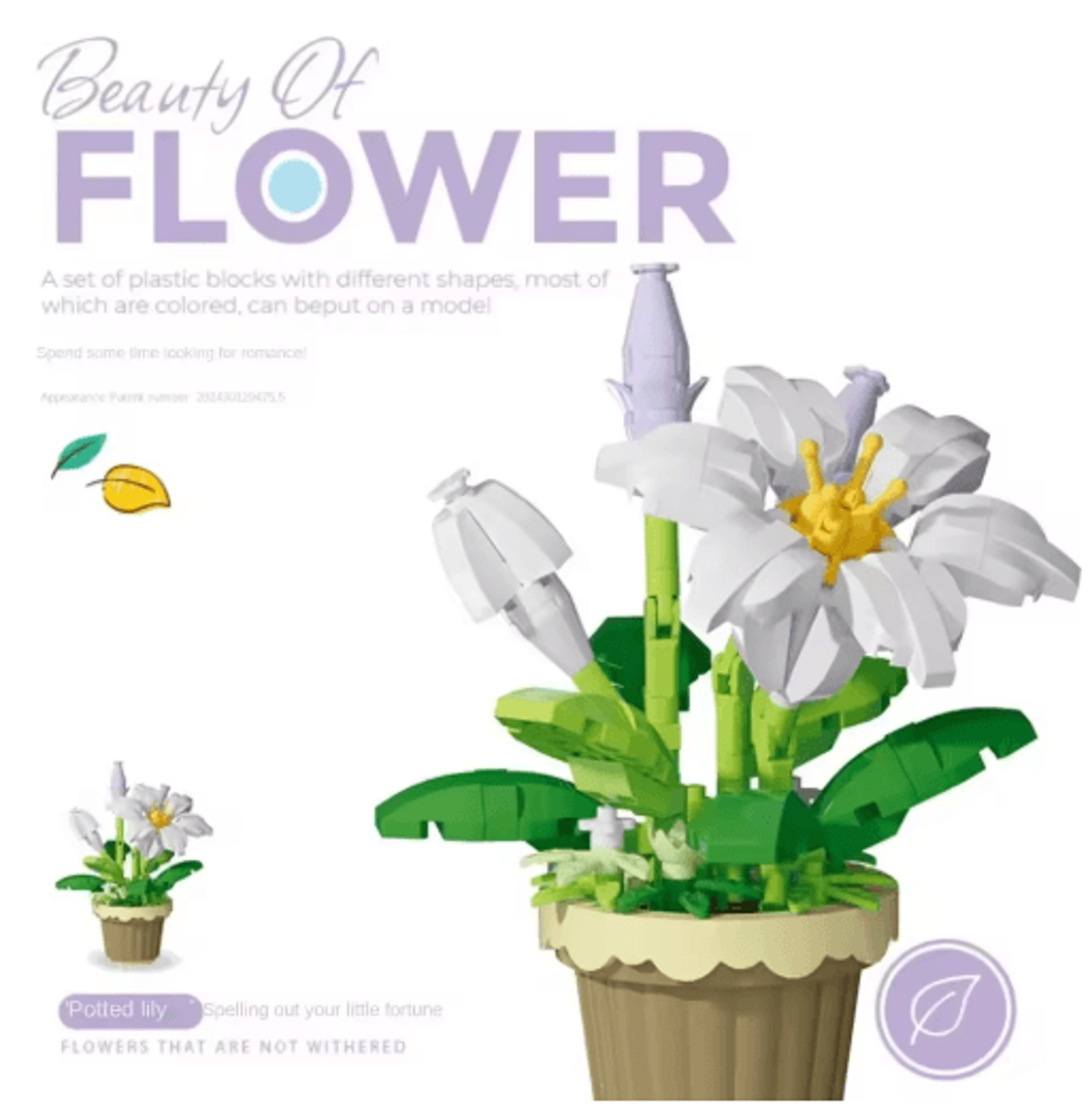 DIY Eternal Flower Building Blocks  Creative Assembling Toy For Kids  Decorative Gifts 13