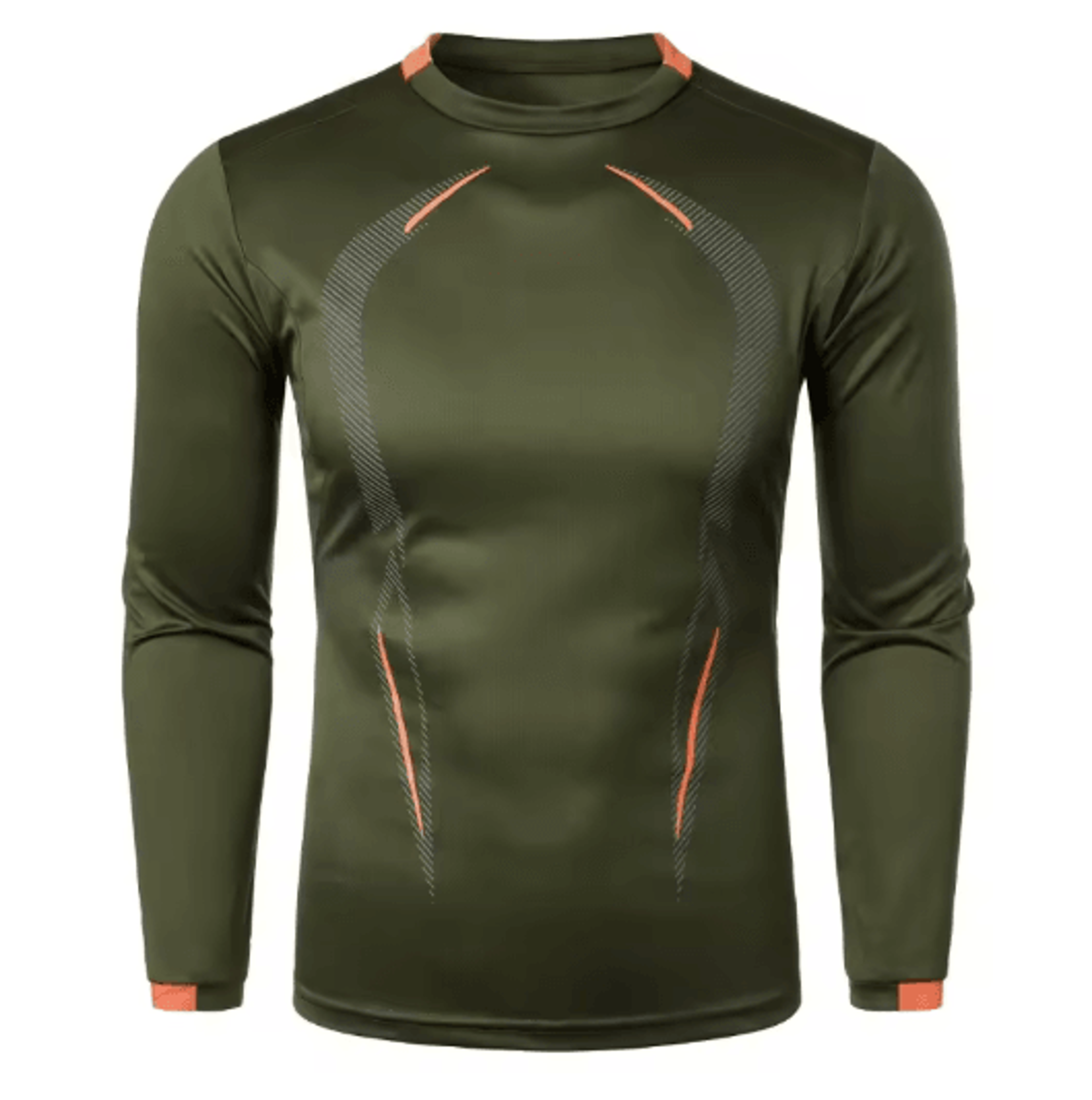 Mens Sports Training Long Sleeve T Shirt Quick Dry Lightweight Breathable Oversized Tee 3