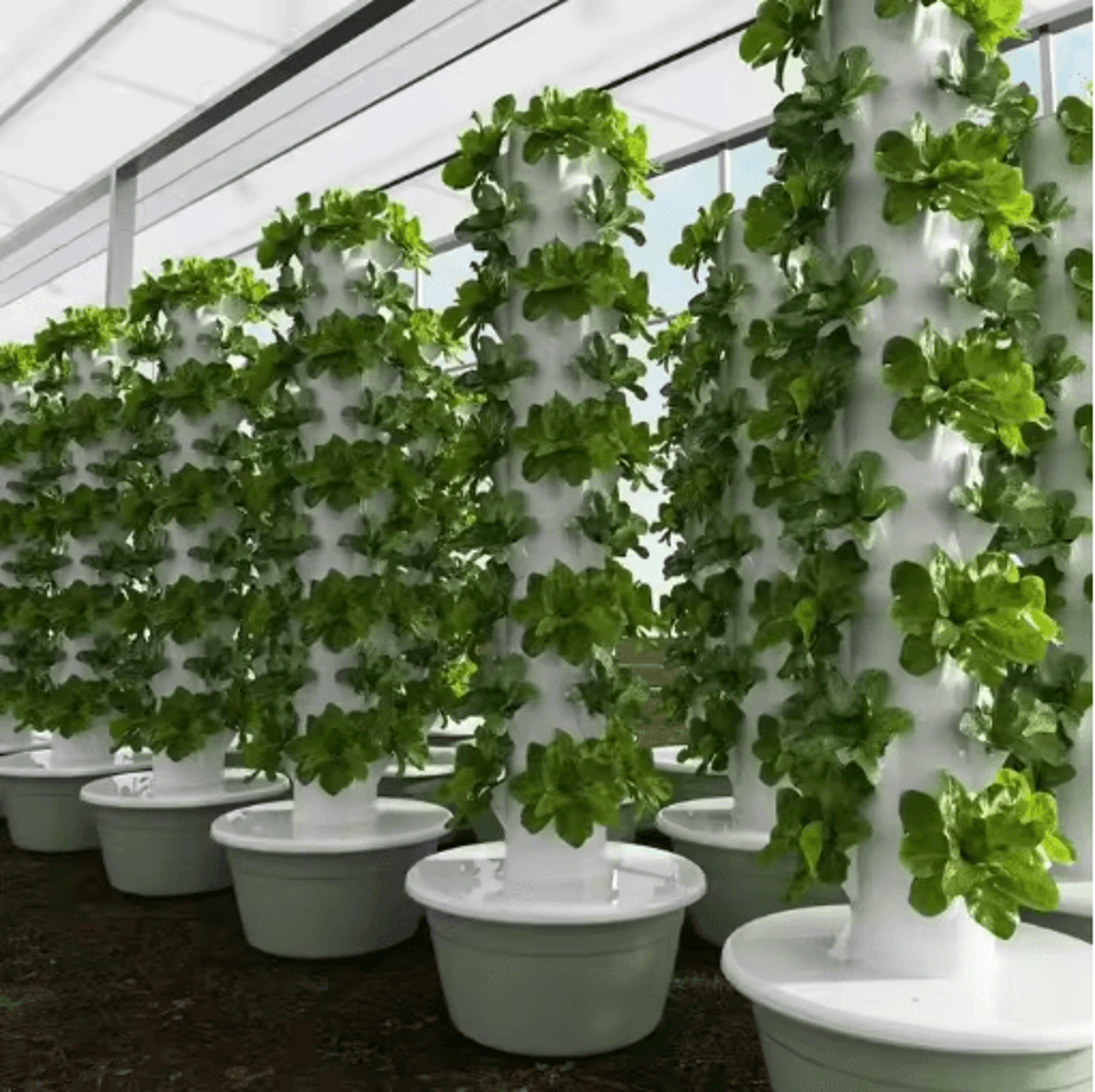 Vertical Hydroponic Tower Planter Intelligent Soilless Vegetable Growing Column 3