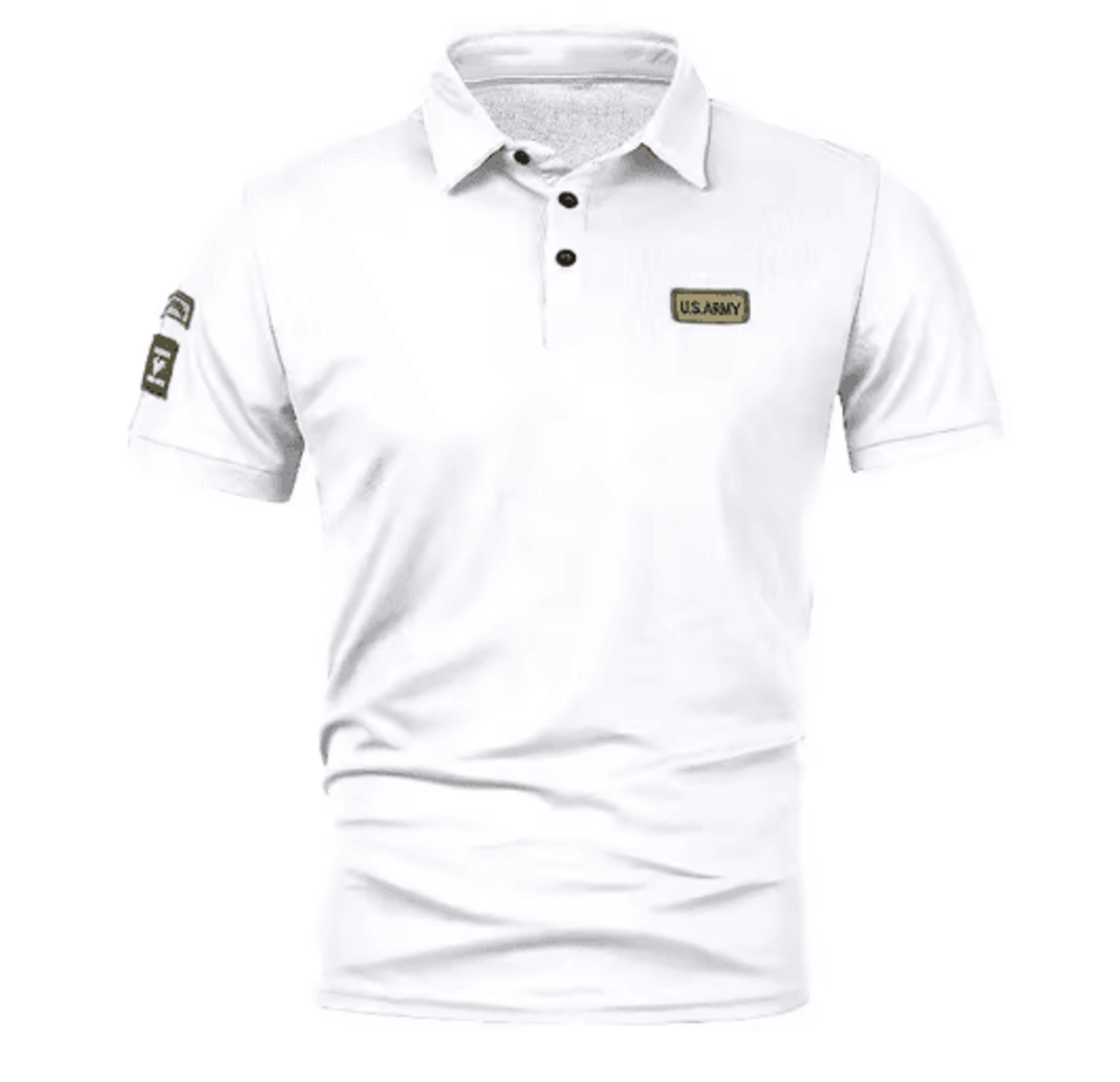 Mens Summer Short Sleeve Embroidered Polo Shirt Lightweight Breathable Solid Color T Shirt 6