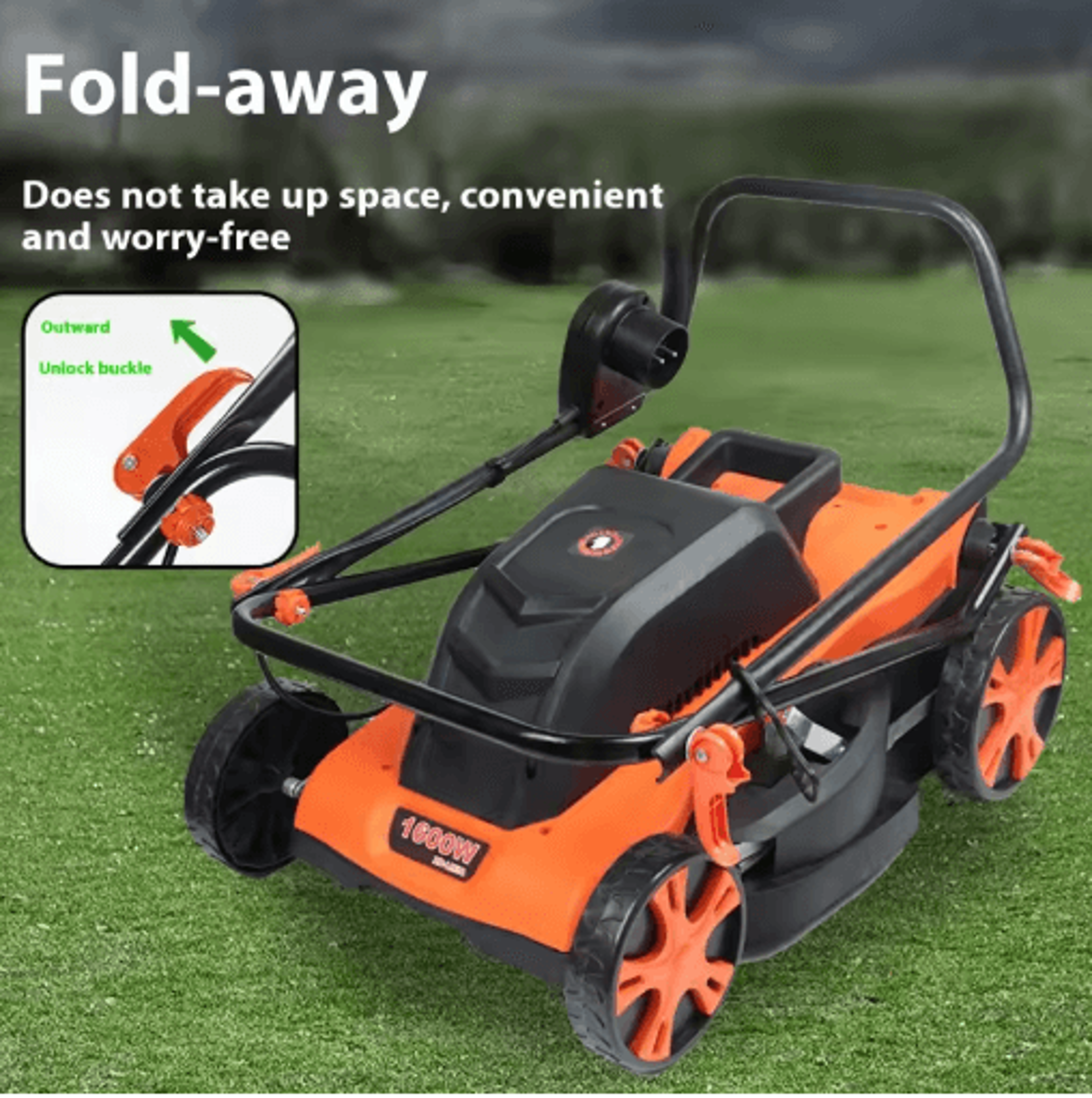 High Power Lithium Battery Electric Lawn Mower Silent Hand Pushed Grass Trimmer For Garden And Cour 4