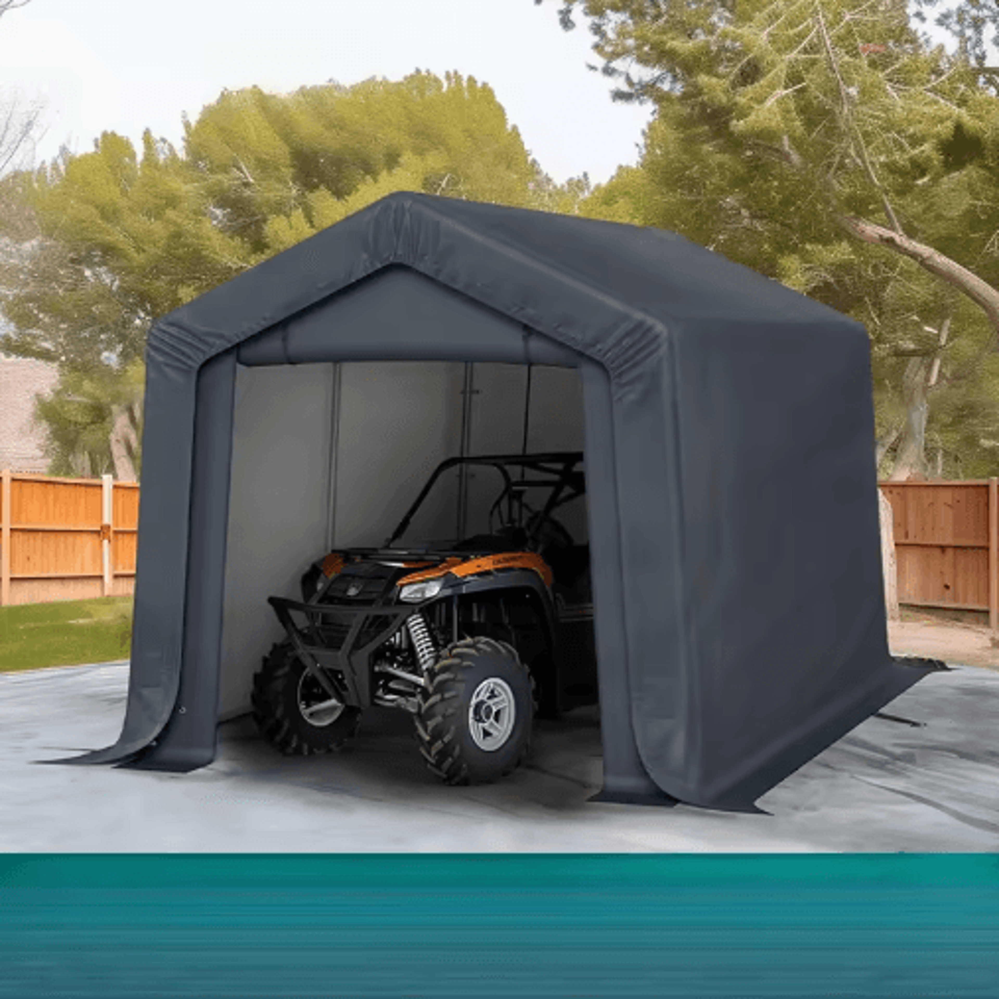Outdoor Sunshade Carport Canopy Dustproof Shelter For Motorcycle Garden And Balcony 0