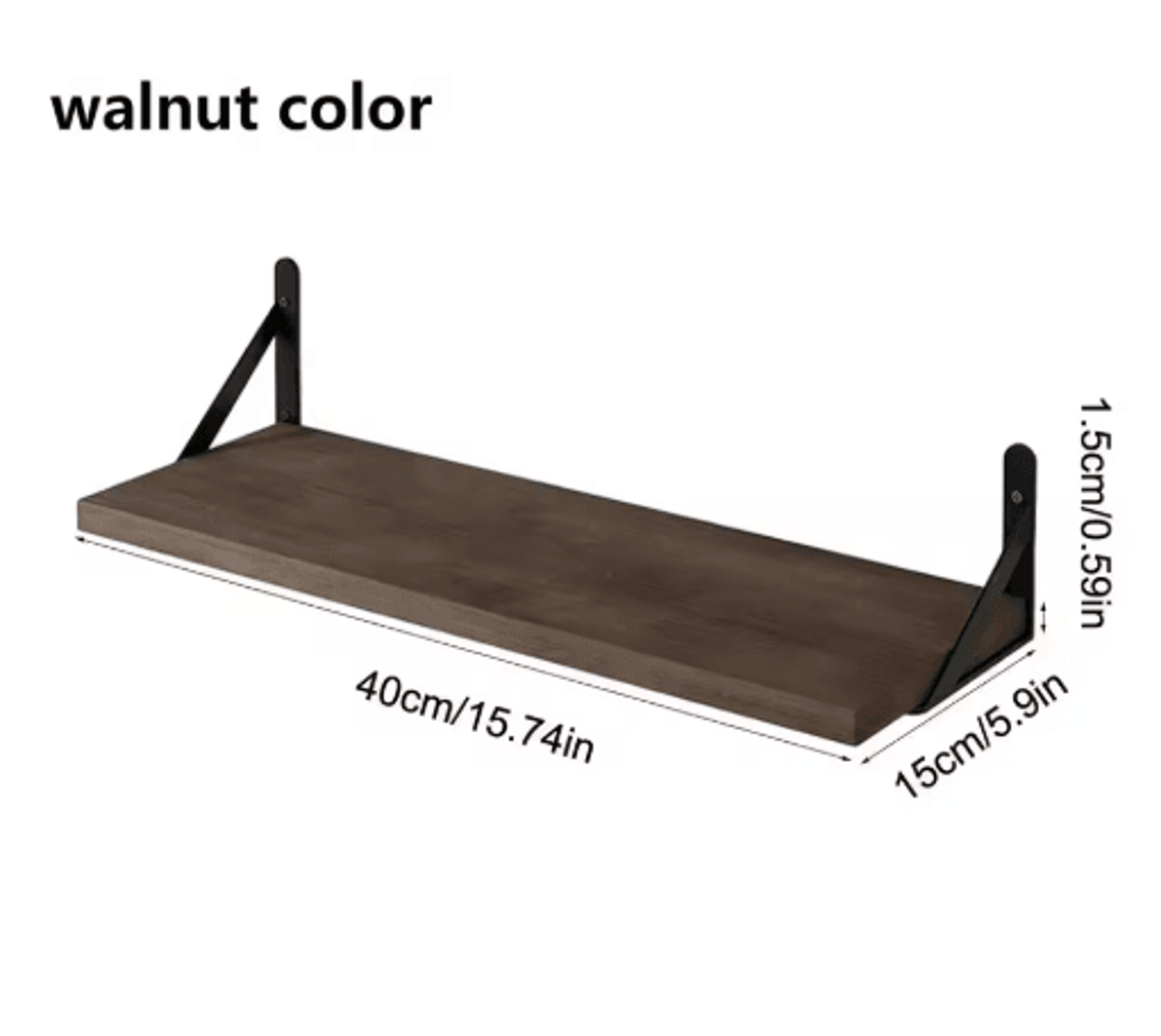 Natural Wood Wall Shelves Wall Mounted Decorative Storage For Home 3