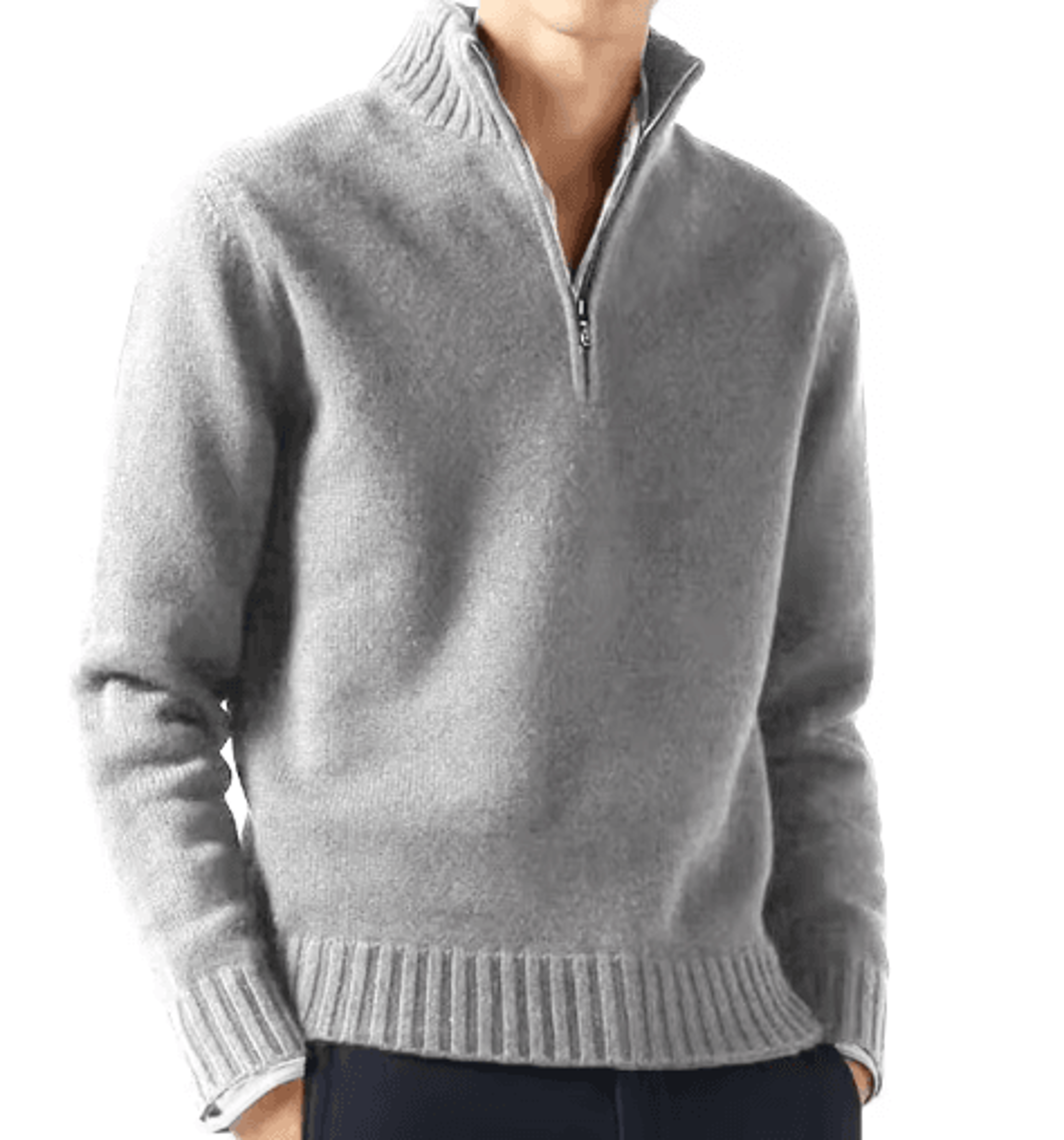 Mens Autumn Turtleneck Sweater Solid Color Knitted Pullover For Casual Daily Wear 0