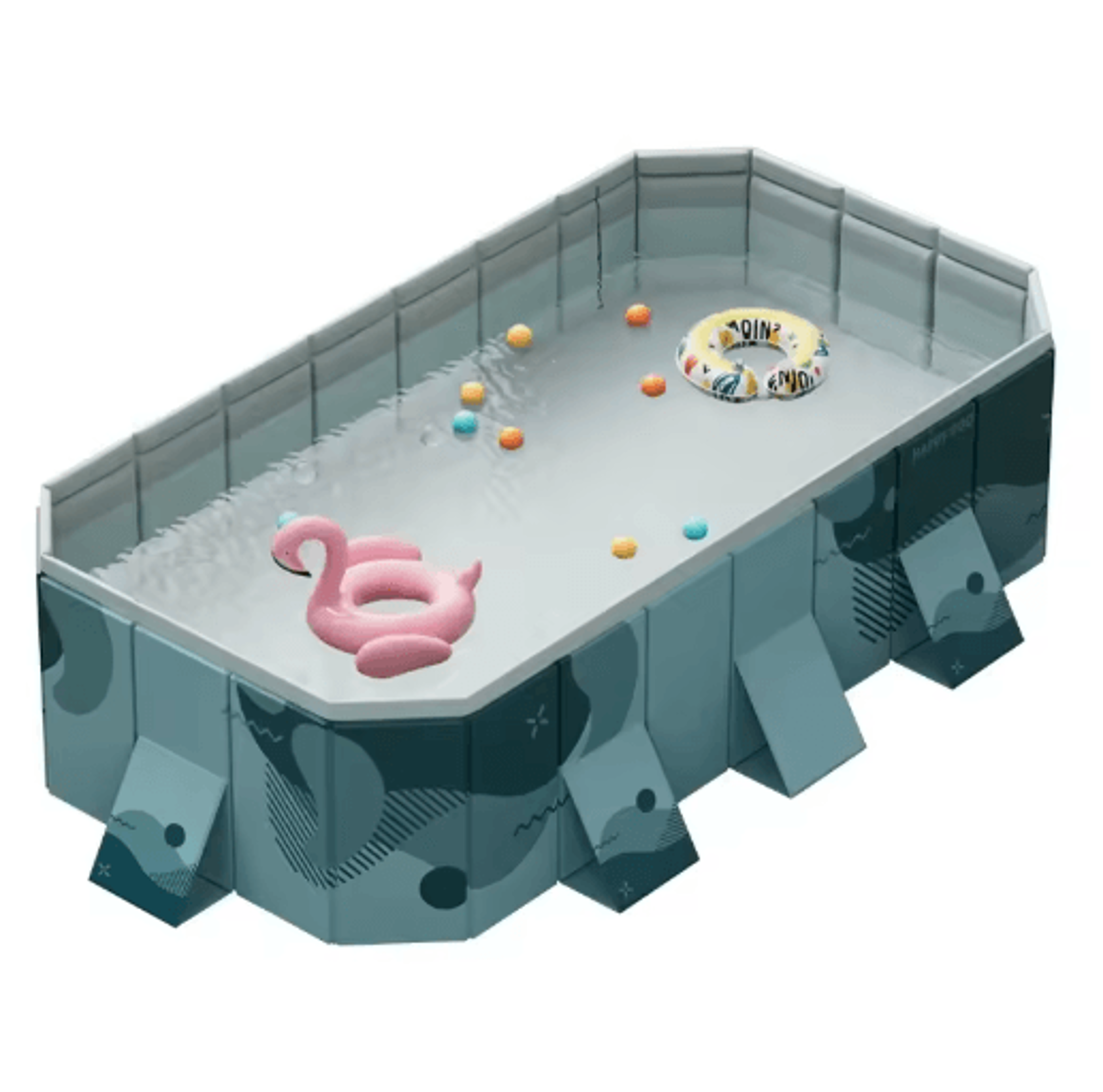 Inflatable Installation Free Swimming Pool Thickened Wear Resistant Foldable Bathtub 9