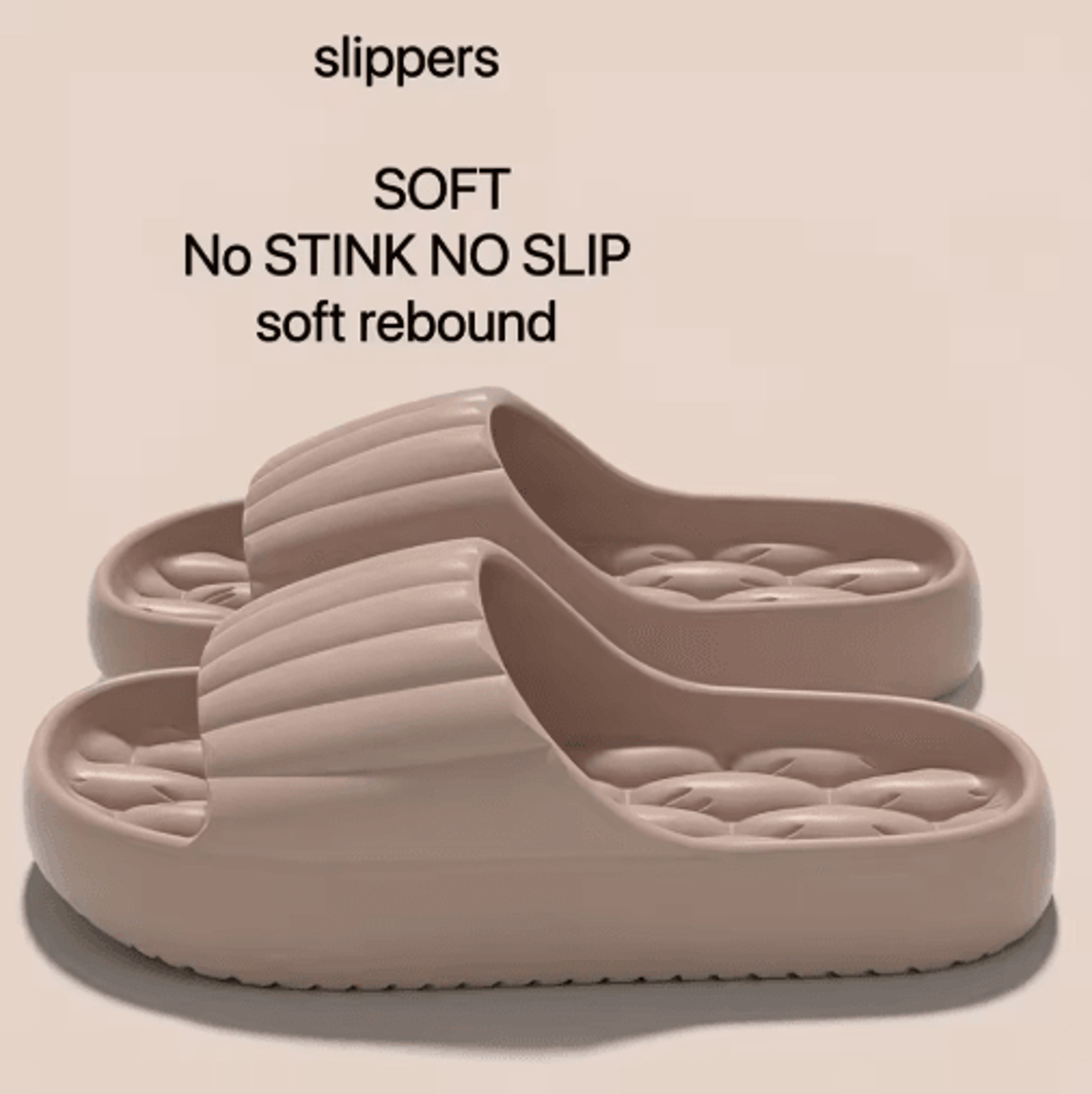 Womens EVA Slide Slippers Soft Non Slip Indoor And Outdoor House Shoes 6