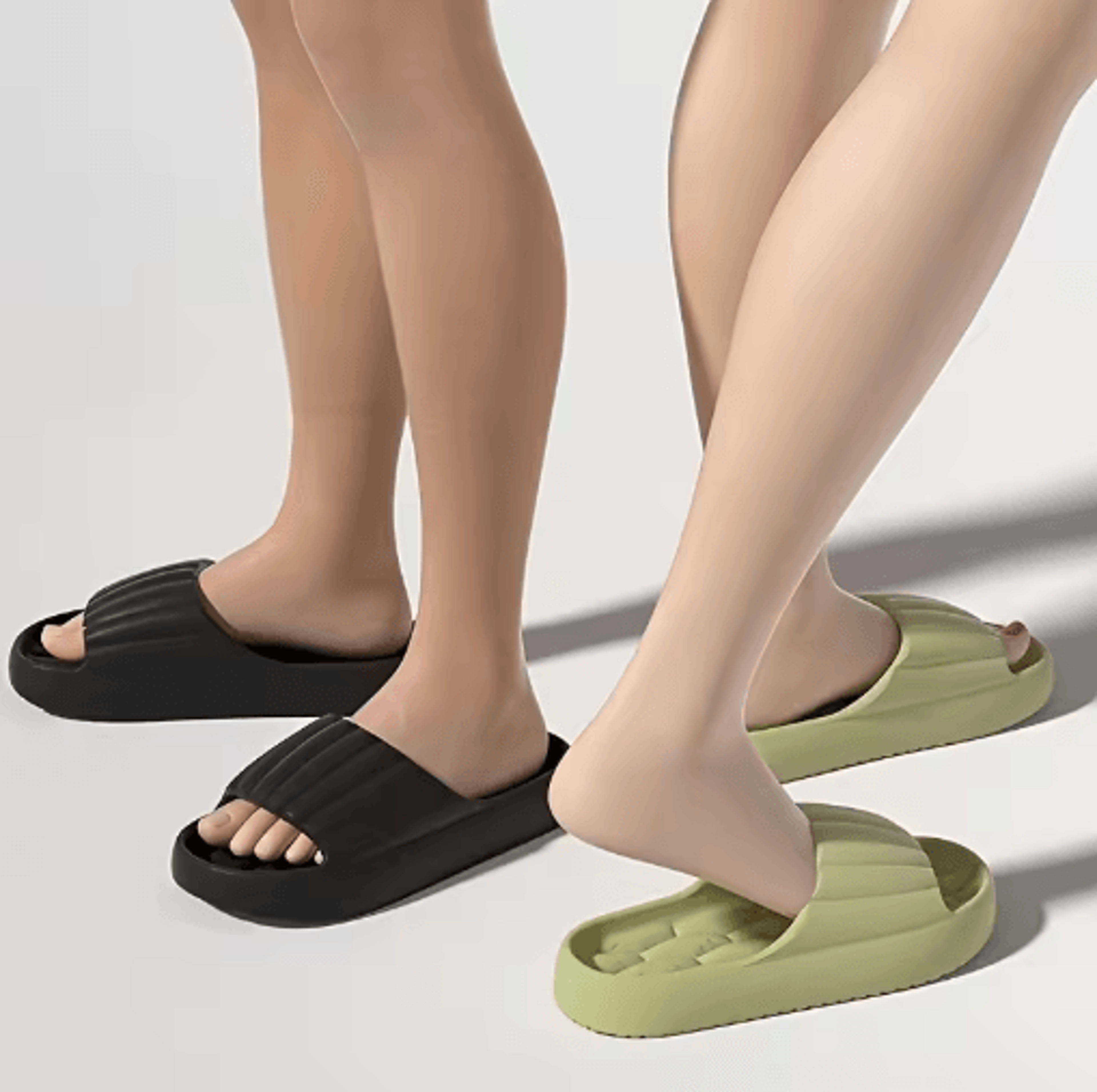 Womens EVA Slide Slippers Soft Non Slip Indoor And Outdoor House Shoes 7