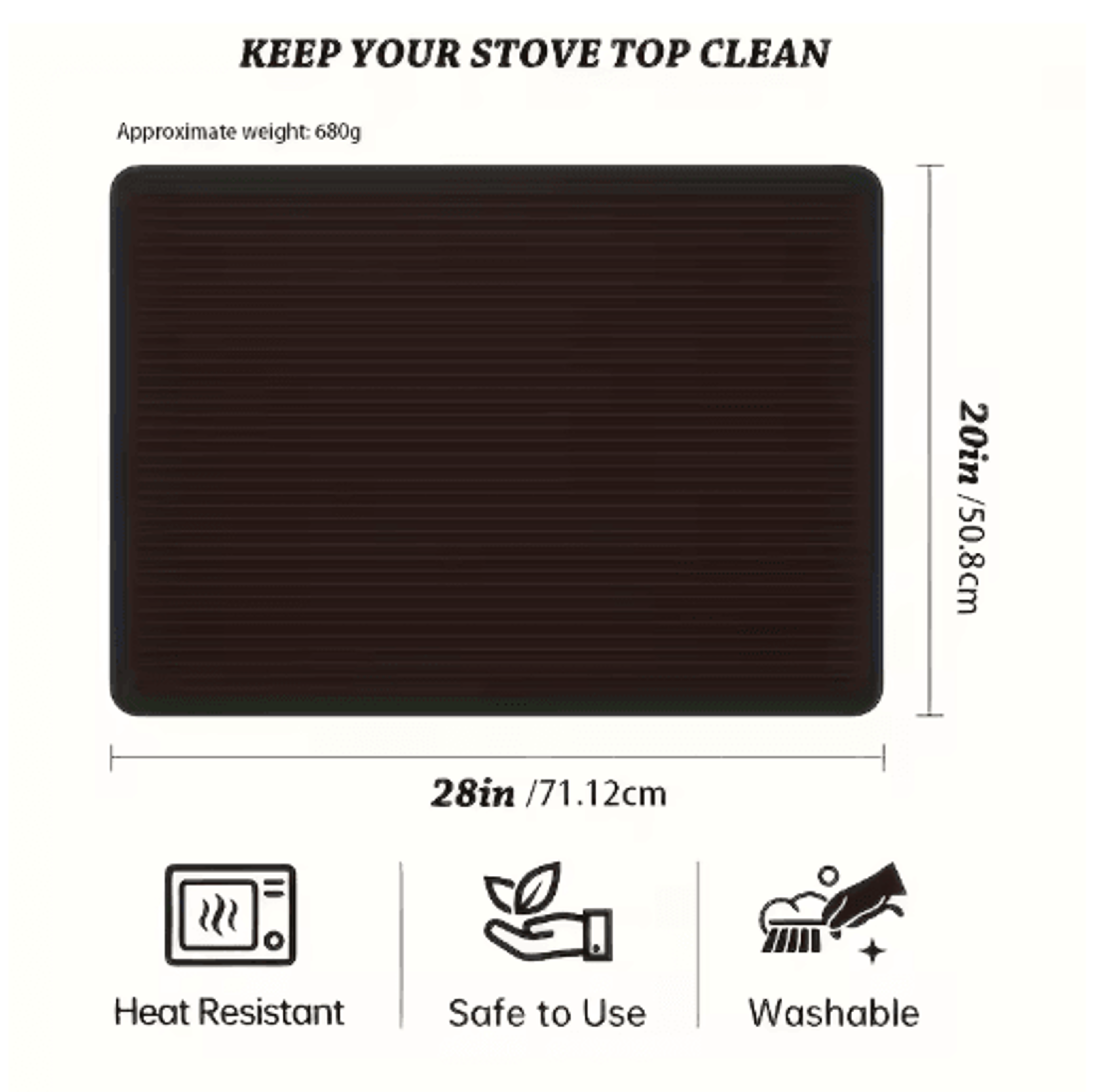 Silicone Stove Top Cover Mat Electric And Ceramic Stove Protector Dish Drying Mat 5