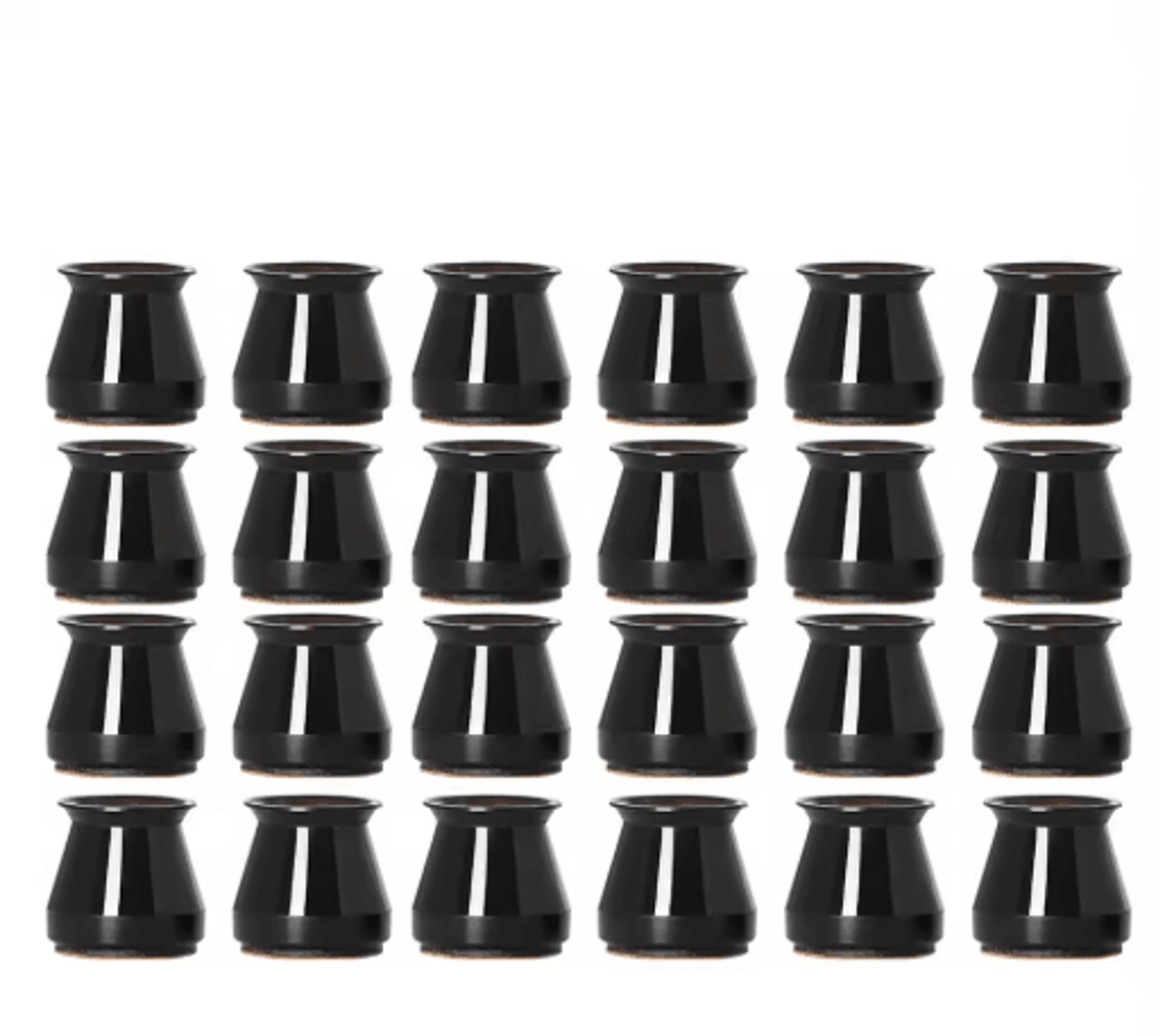 24 Piece Silicone Chair Leg Covers With Felt Pads Transparent Floor Protectors 1
