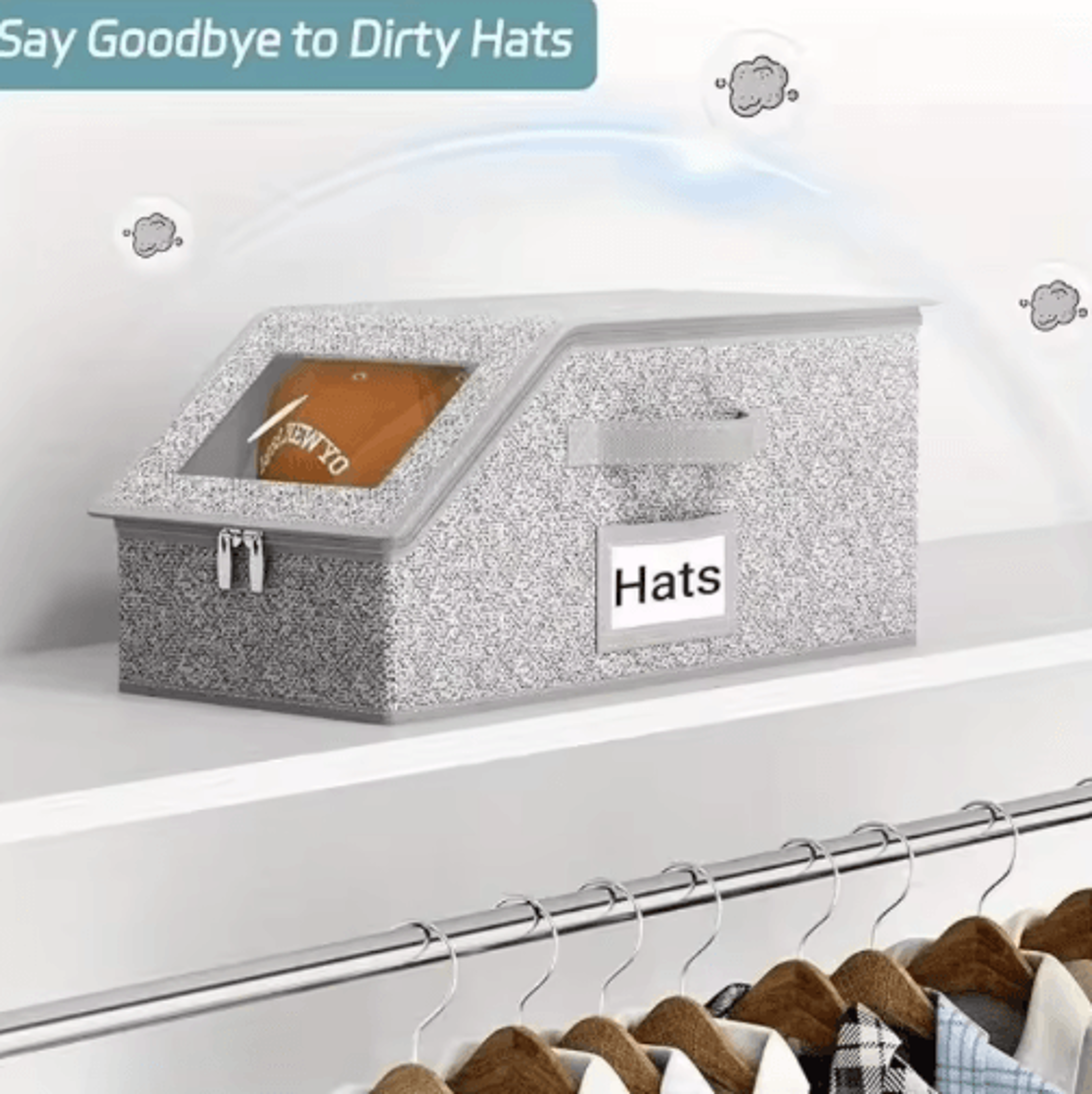 Nesting Hat Storage Bag Large Capacity Stackable Baseball Cap Organizer 1 To 2 Pc 2