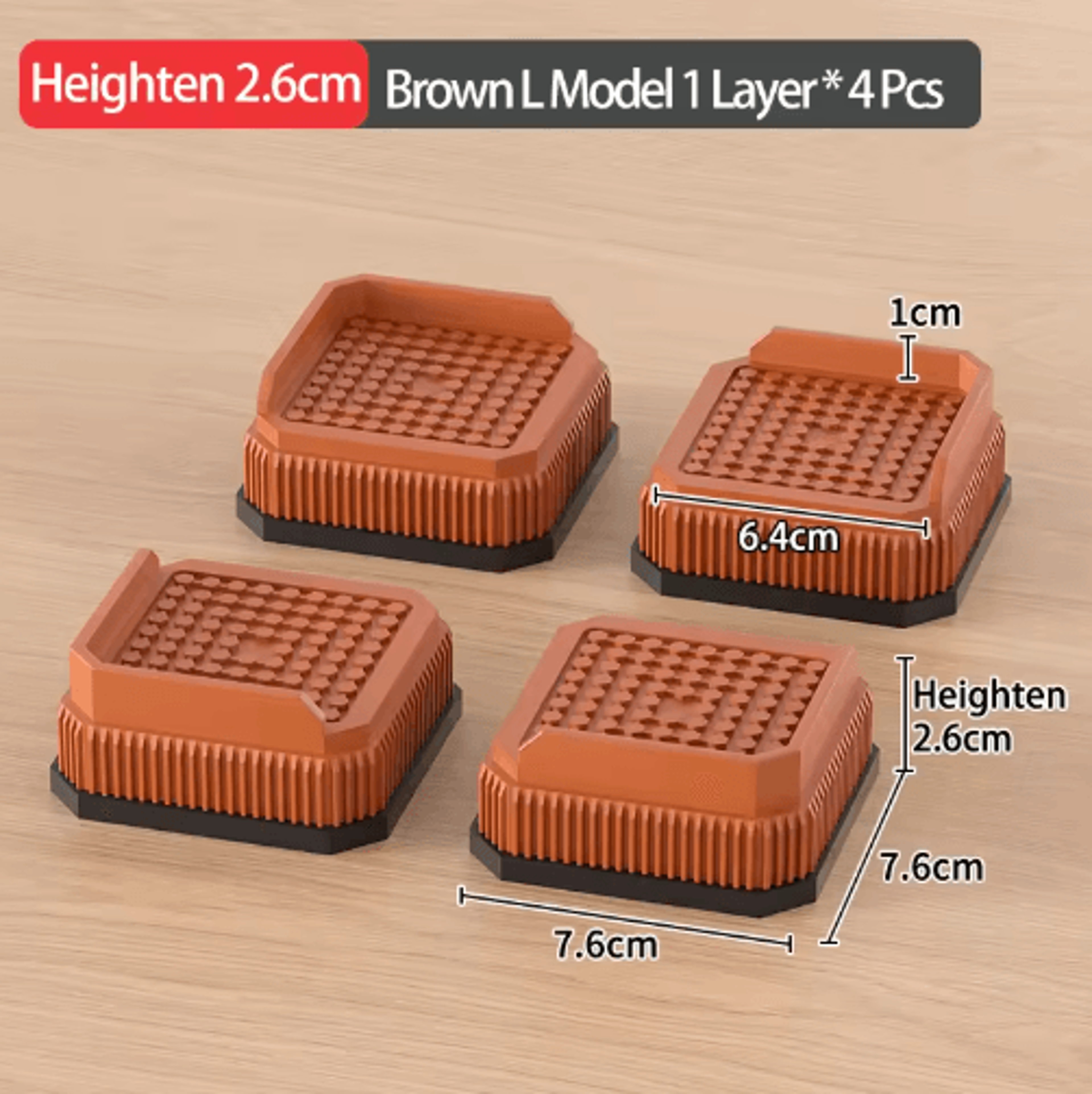 Adjustable Height Furniture Risers Heavy Duty Anti Slip Supports For Sofa Bed And Desk 16