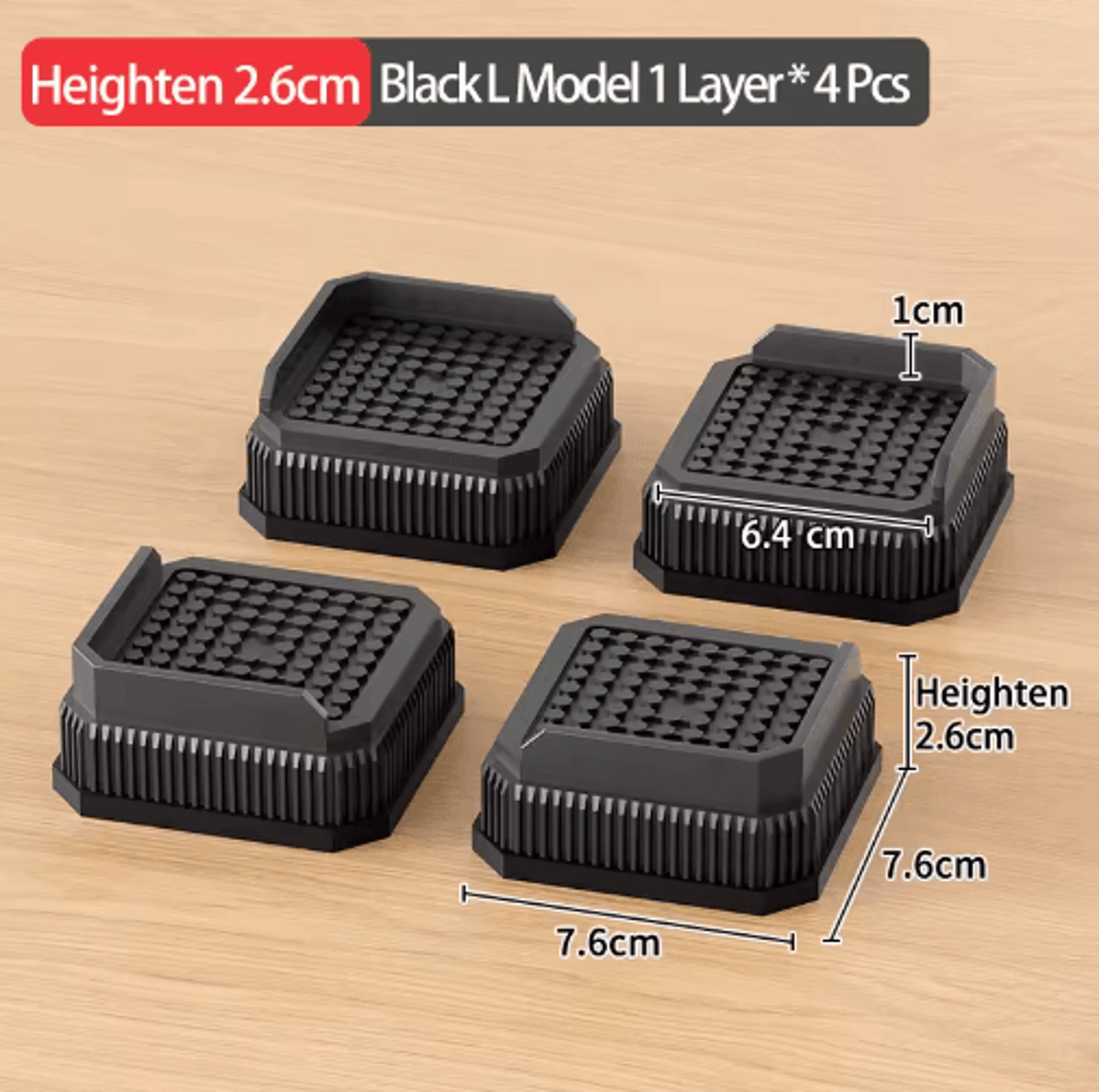 Adjustable Height Furniture Risers Heavy Duty Anti Slip Supports For Sofa Bed And Desk 22
