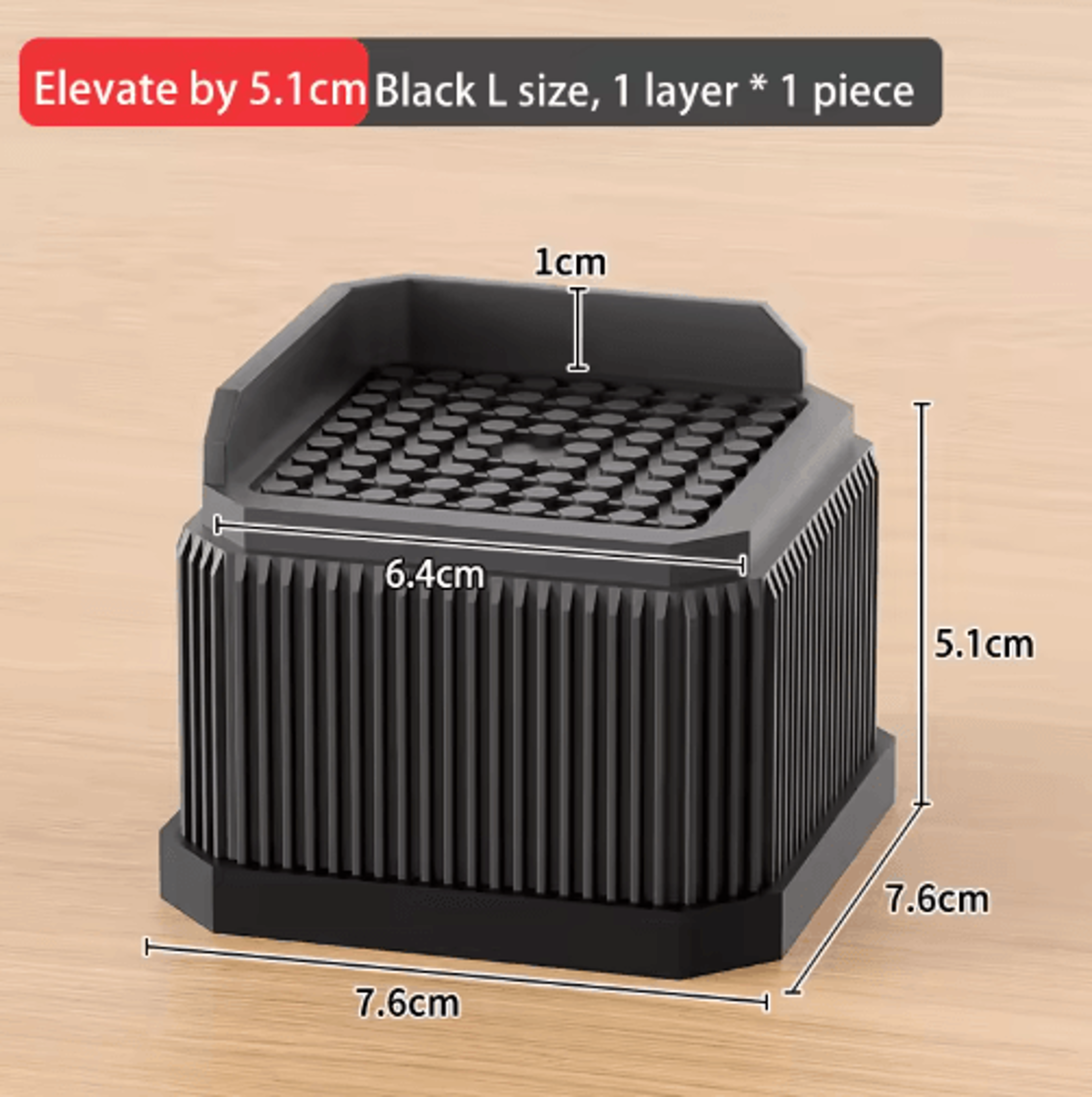 Adjustable Height Furniture Risers Heavy Duty Anti Slip Supports For Sofa Bed And Desk 24