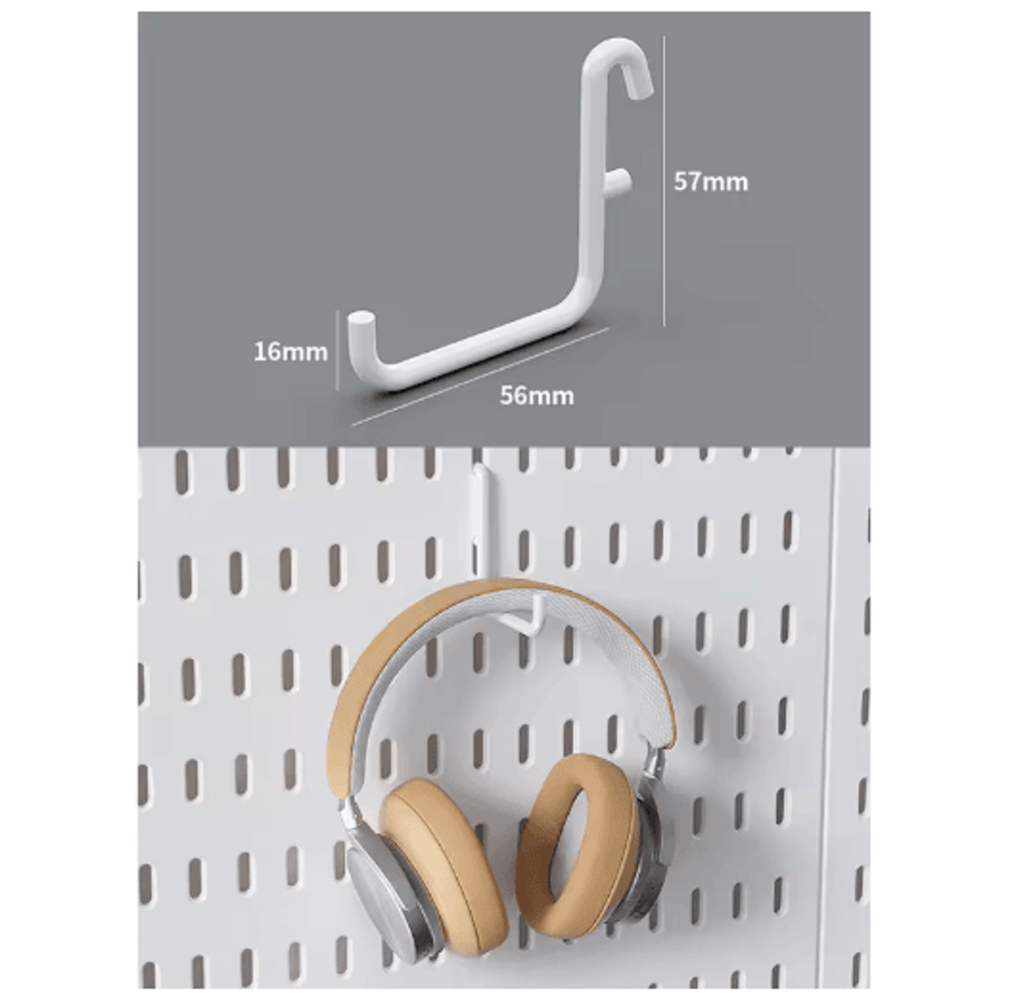 DIY Pegboard Wall Organizer Kit Modular No Drill Hanging Panels For Craft Rooms 3