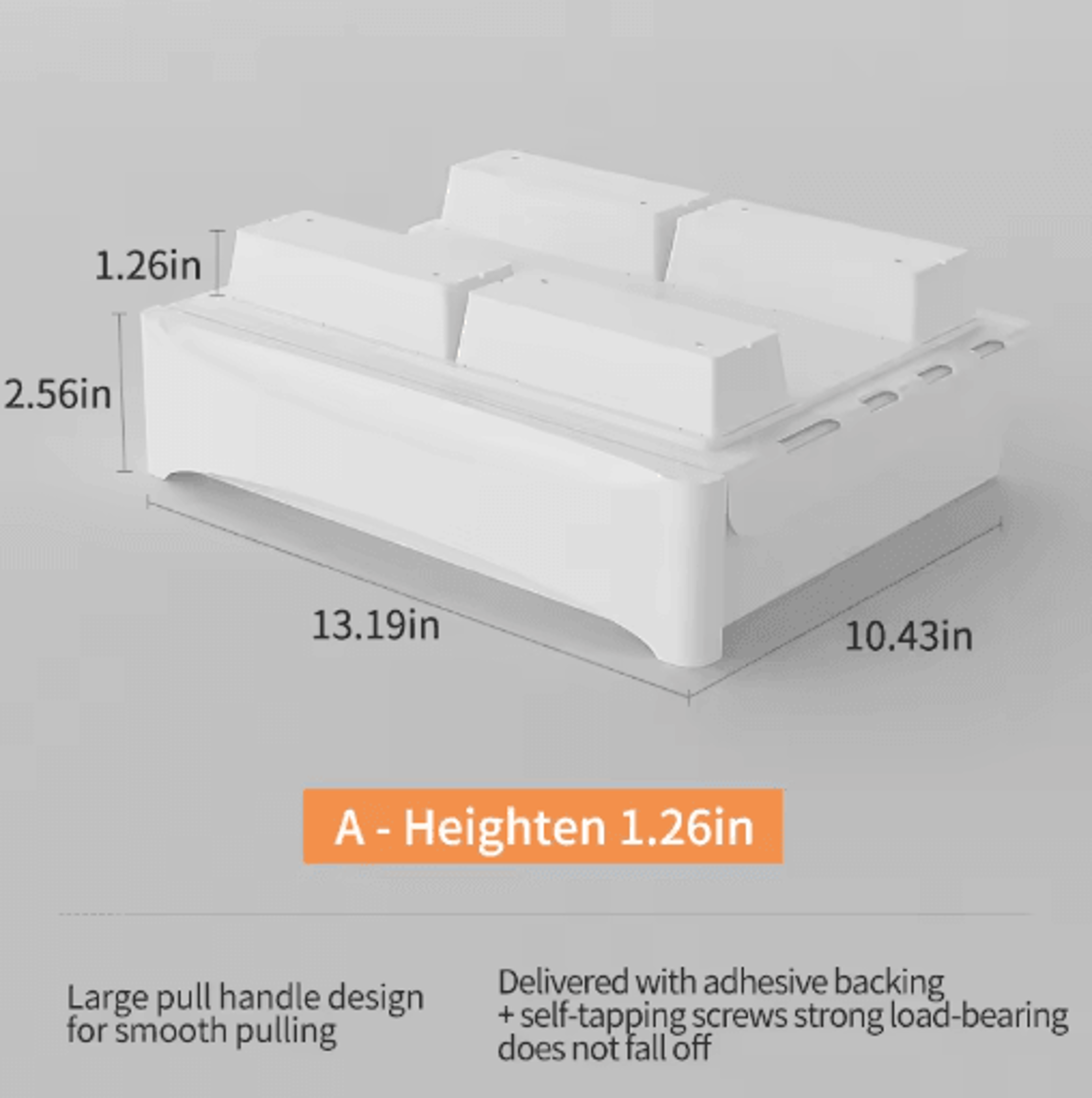 Hidden Under Desk Storage Drawer No Drill Stationery Organizer For Home And Office 10