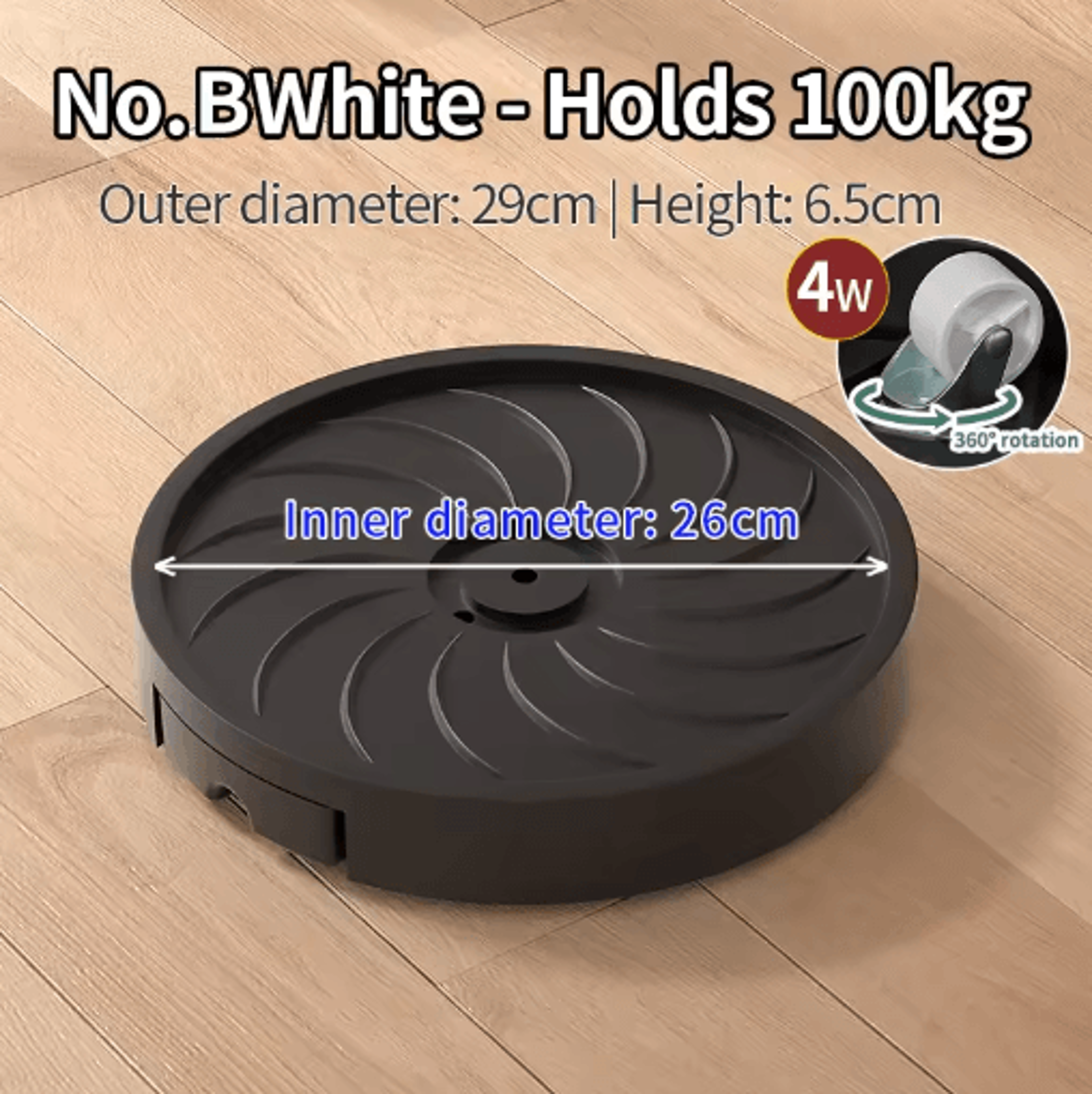 Wheeled Movable Plant Pot Base Thickened Plastic Planter Saucer With Water Storage Box 4