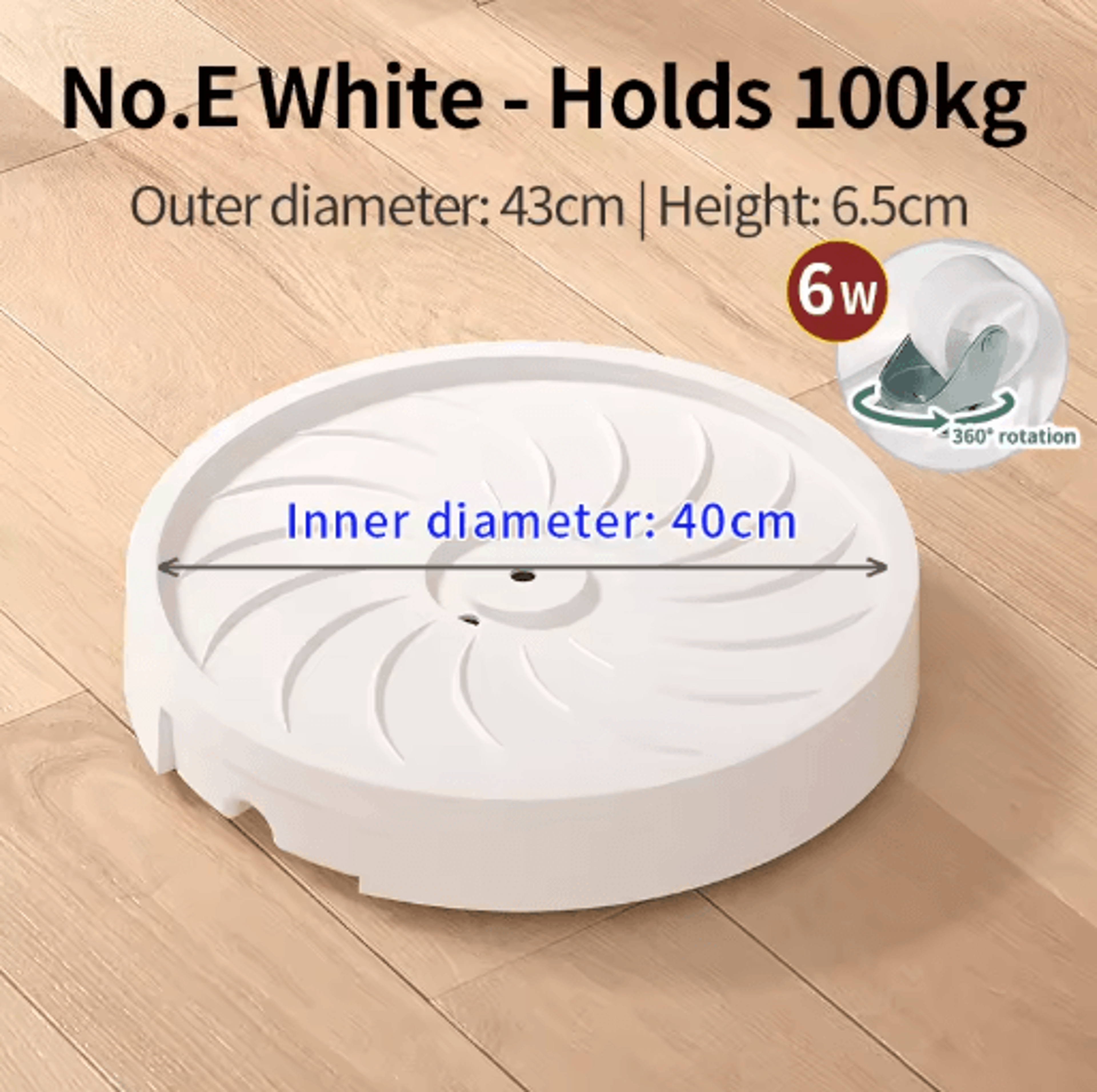 Wheeled Movable Plant Pot Base Thickened Plastic Planter Saucer With Water Storage Box 6