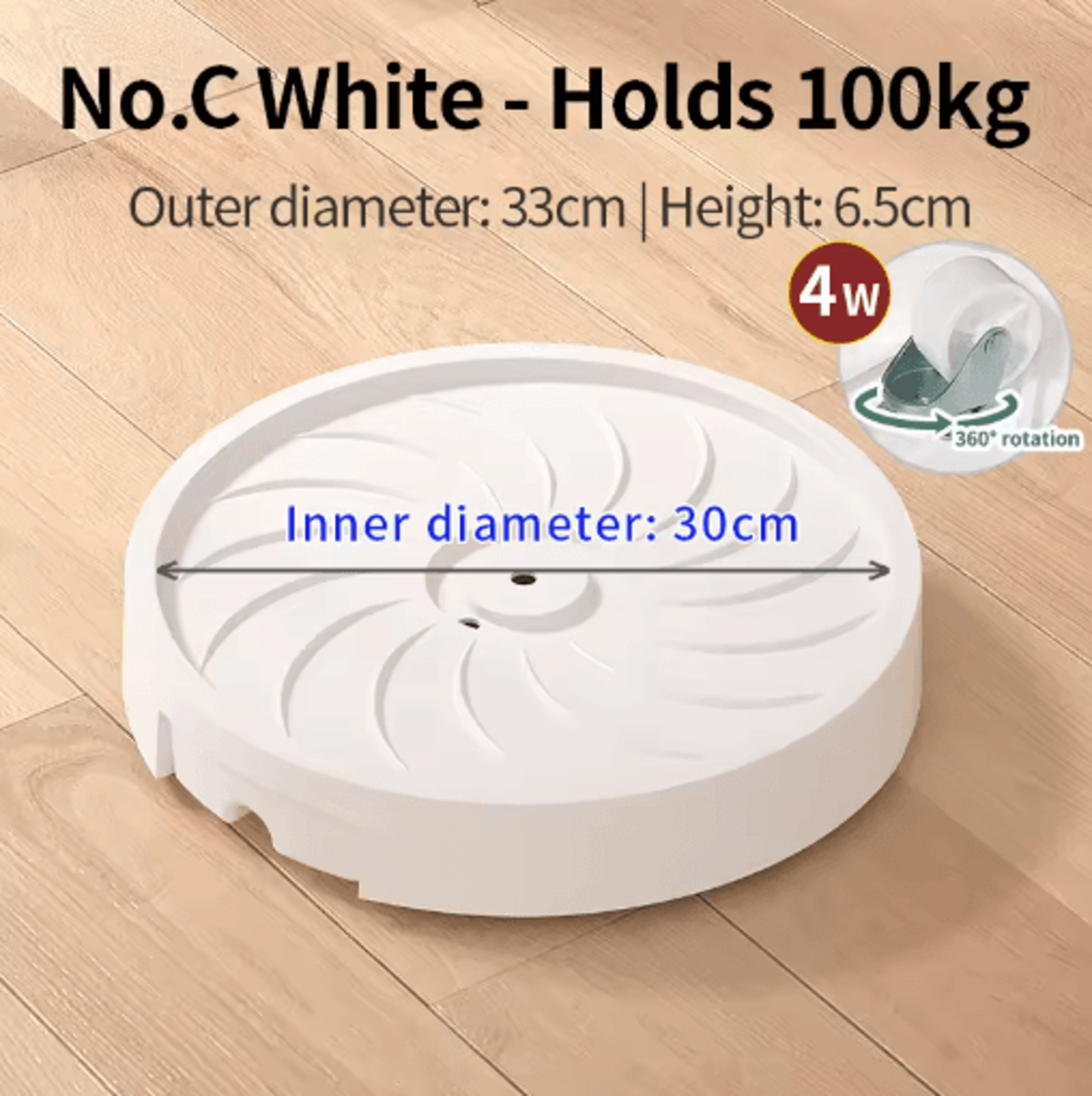 Wheeled Movable Plant Pot Base Thickened Plastic Planter Saucer With Water Storage Box 8