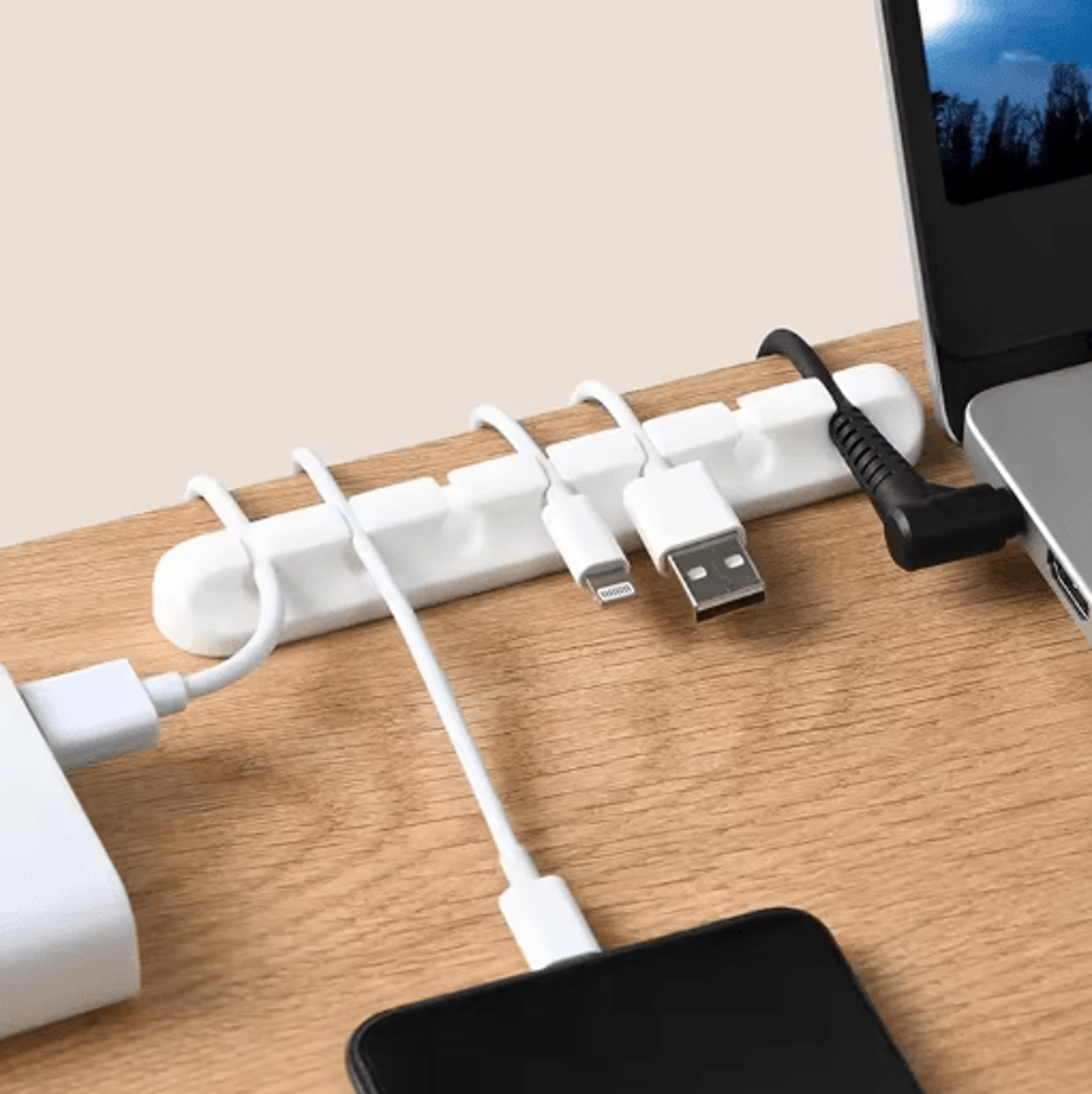 Nail Free Glue Wire Organizer Non Shedding Cable Holder For Home And Office 10