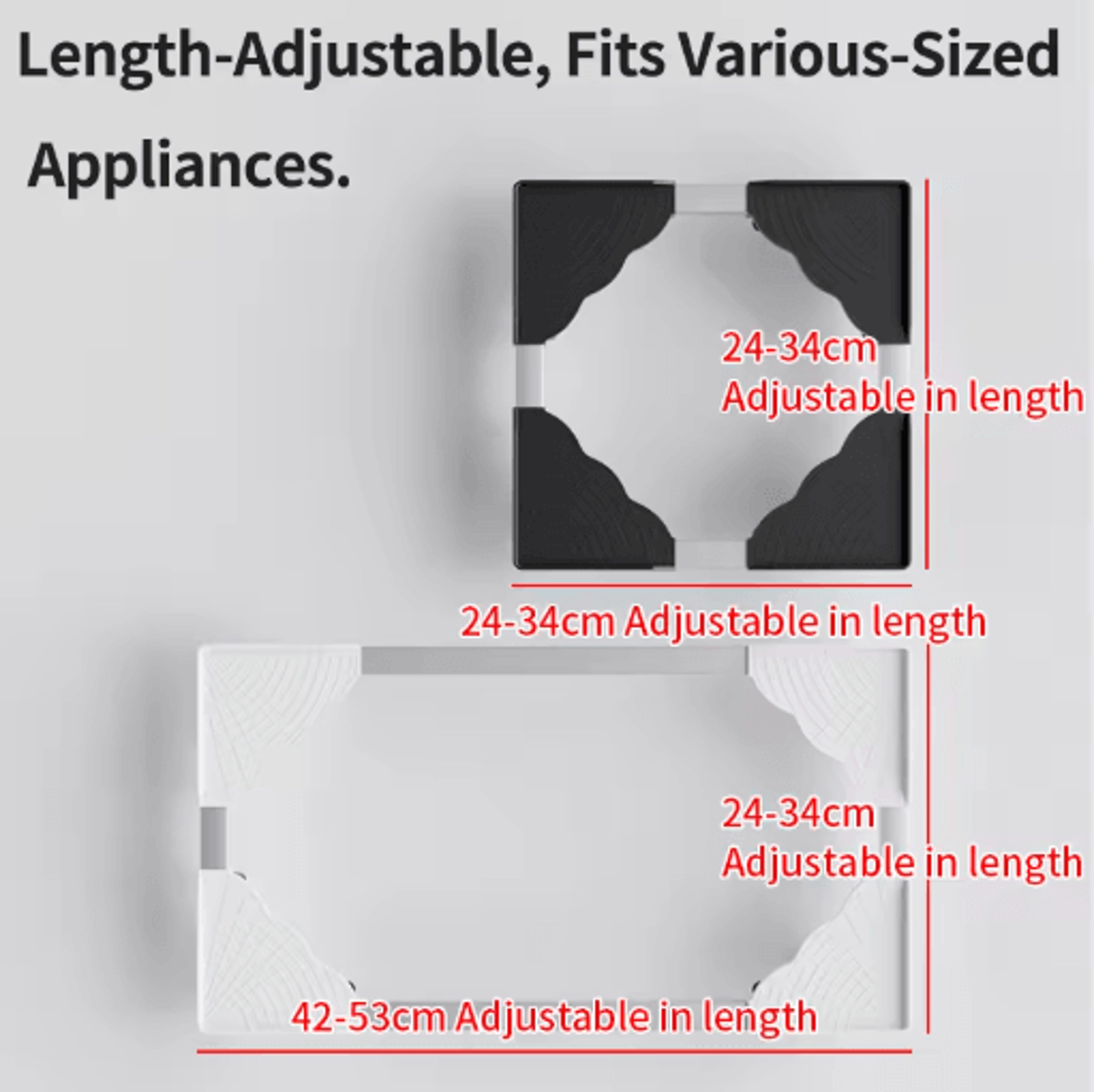 Printer And Computer Host Base With Swivel Casters Height Adjustable Ventilated Stand For Home And  9