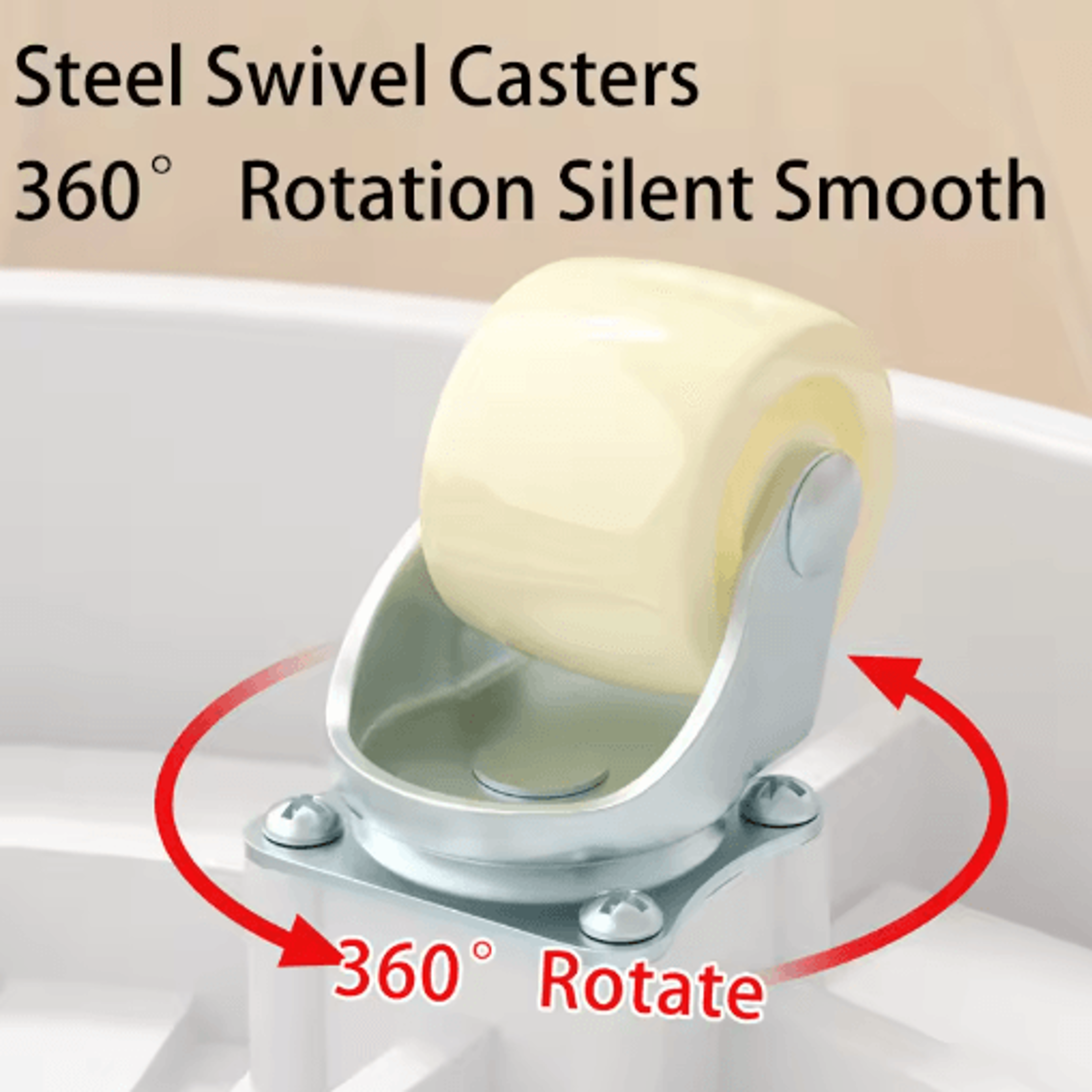 Plastic Universal Wheel Bracket Roller Movable Base For Easy Flower Pot Movement 13