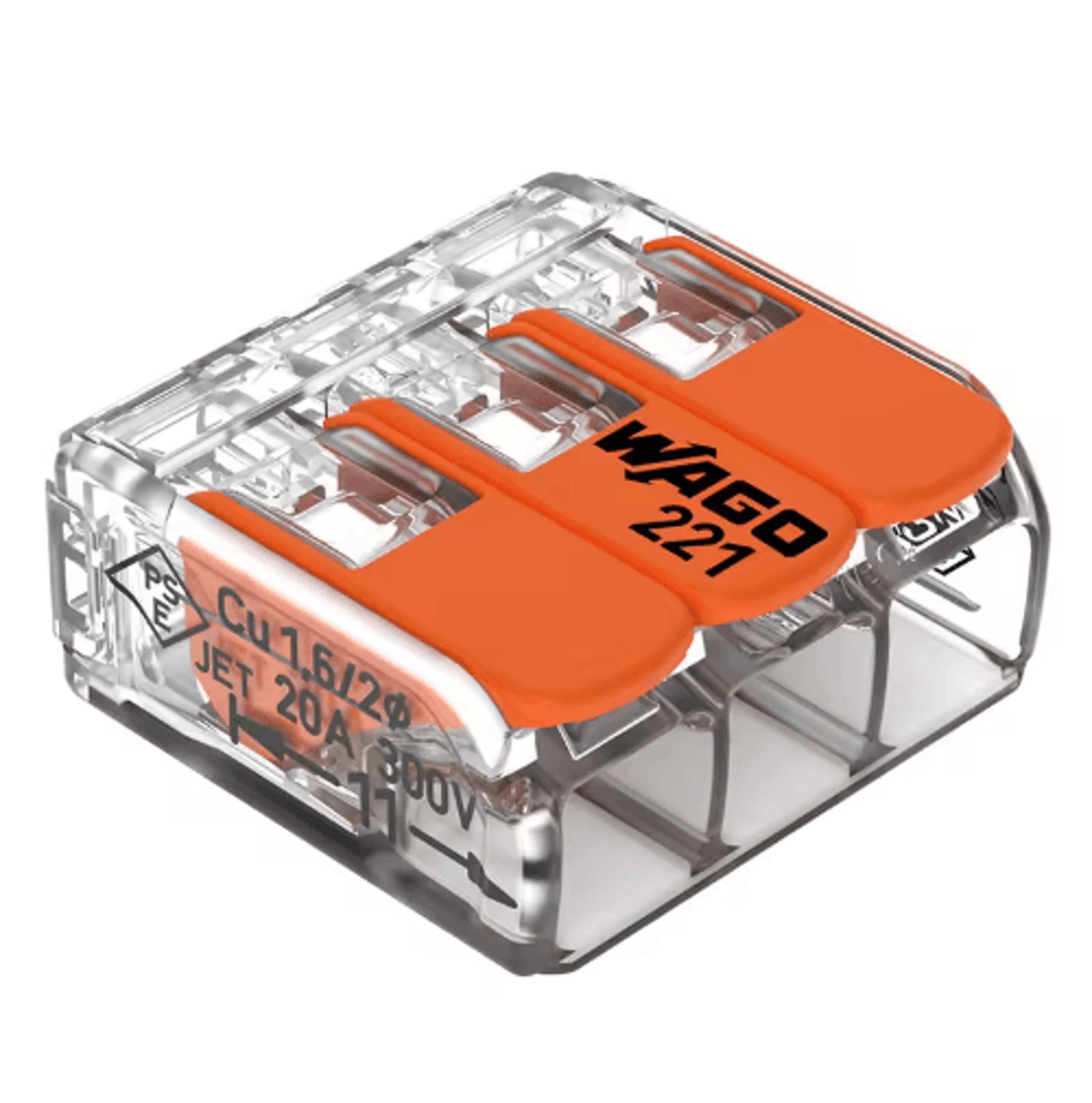 Original WAGO 221 Series Wiring Connectors Lever Nut Terminal Blocks Multiple Models Available 11