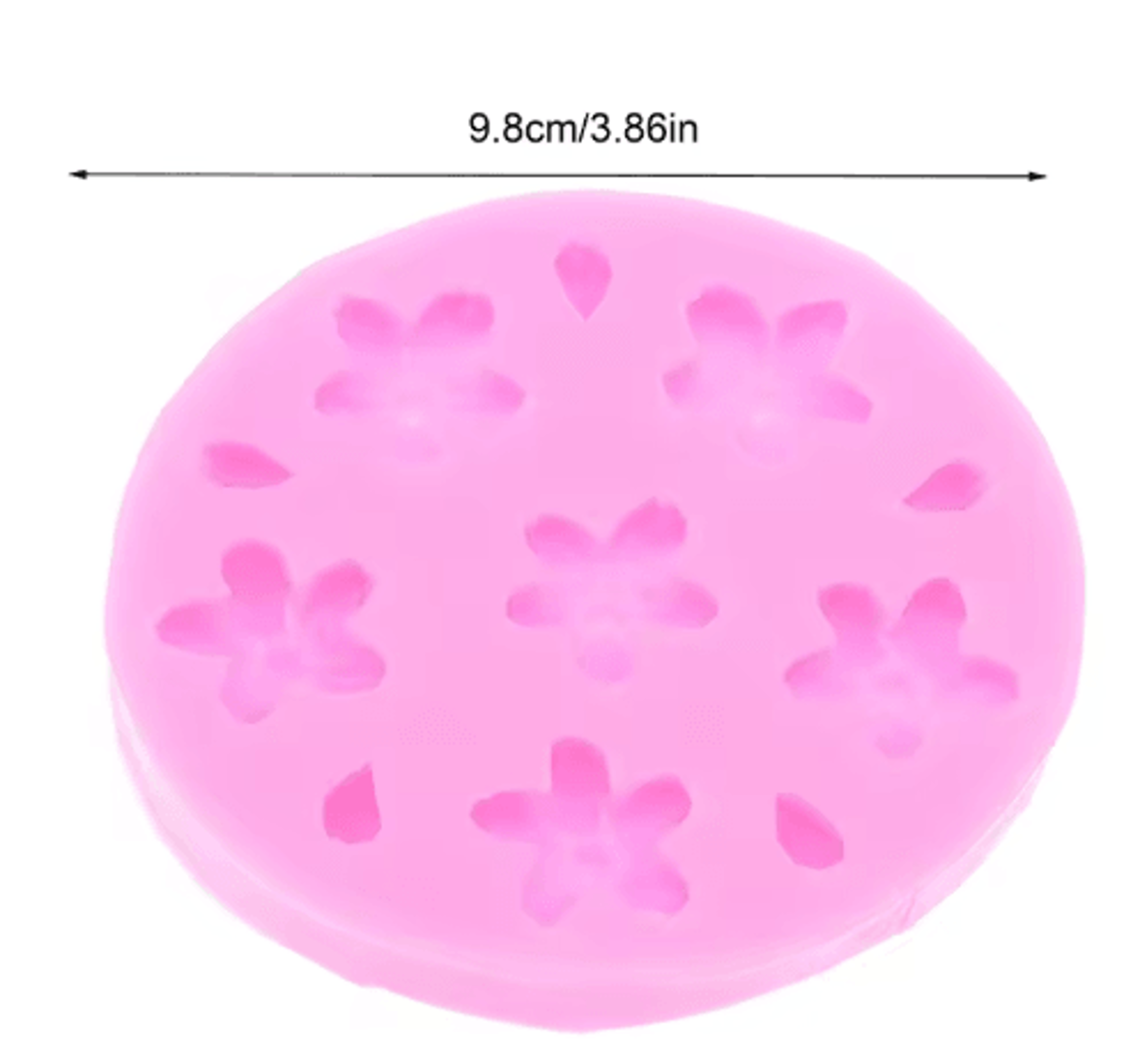 3D Sakura Silicone Mold Cherry Blossom DIY Baking And Craft Mold For Fondant Jelly And Chocolate 2